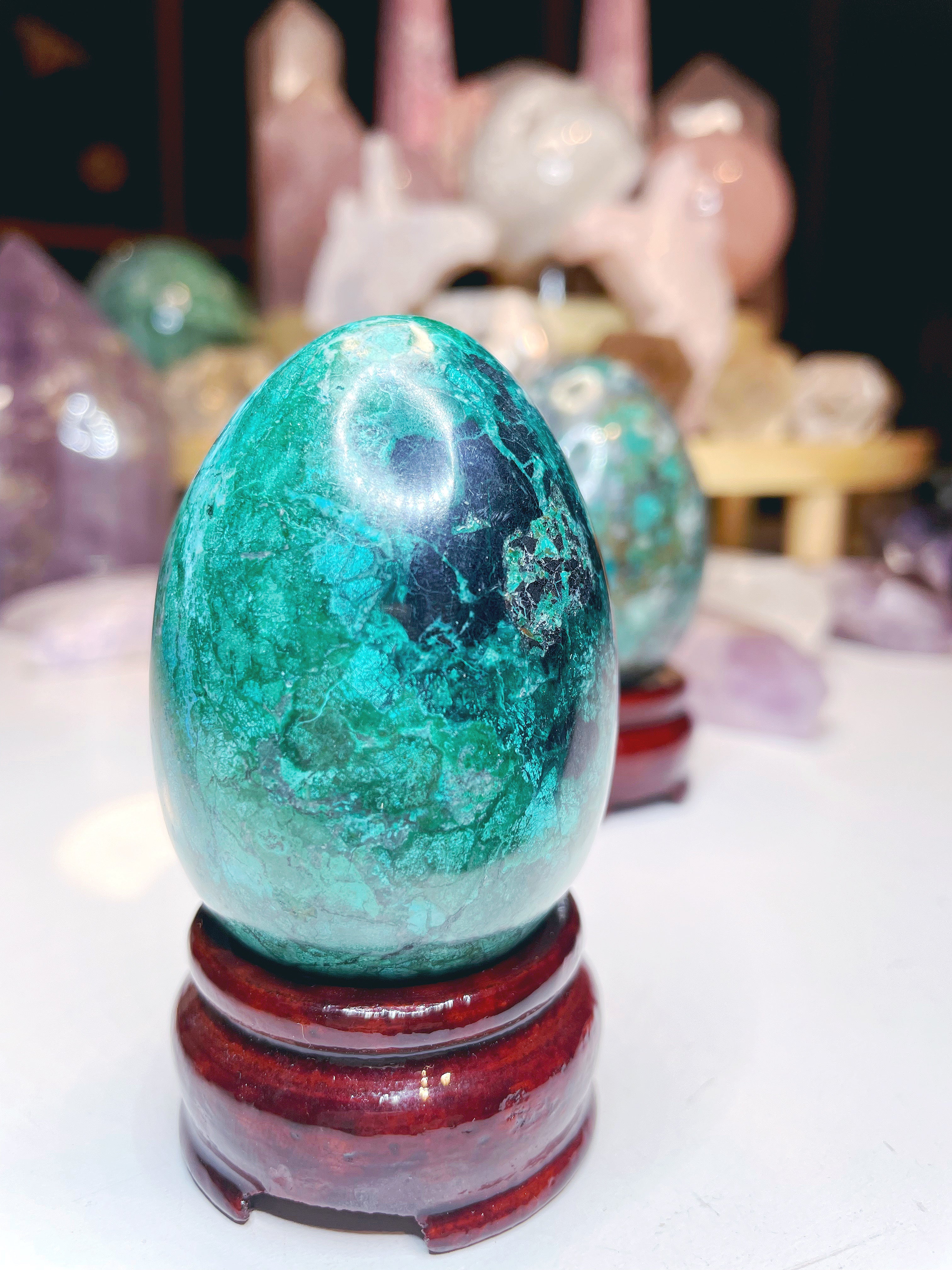 Chrysocolla Egg - Baltic Mermaid