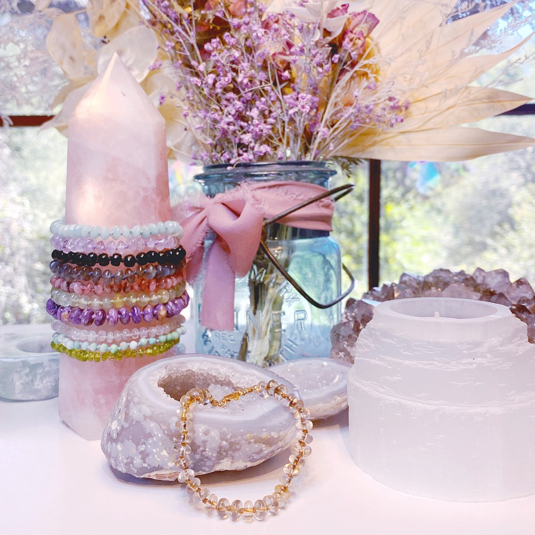 Lemon Smoky Quartz Candy Bracelet - Baltic Mermaid