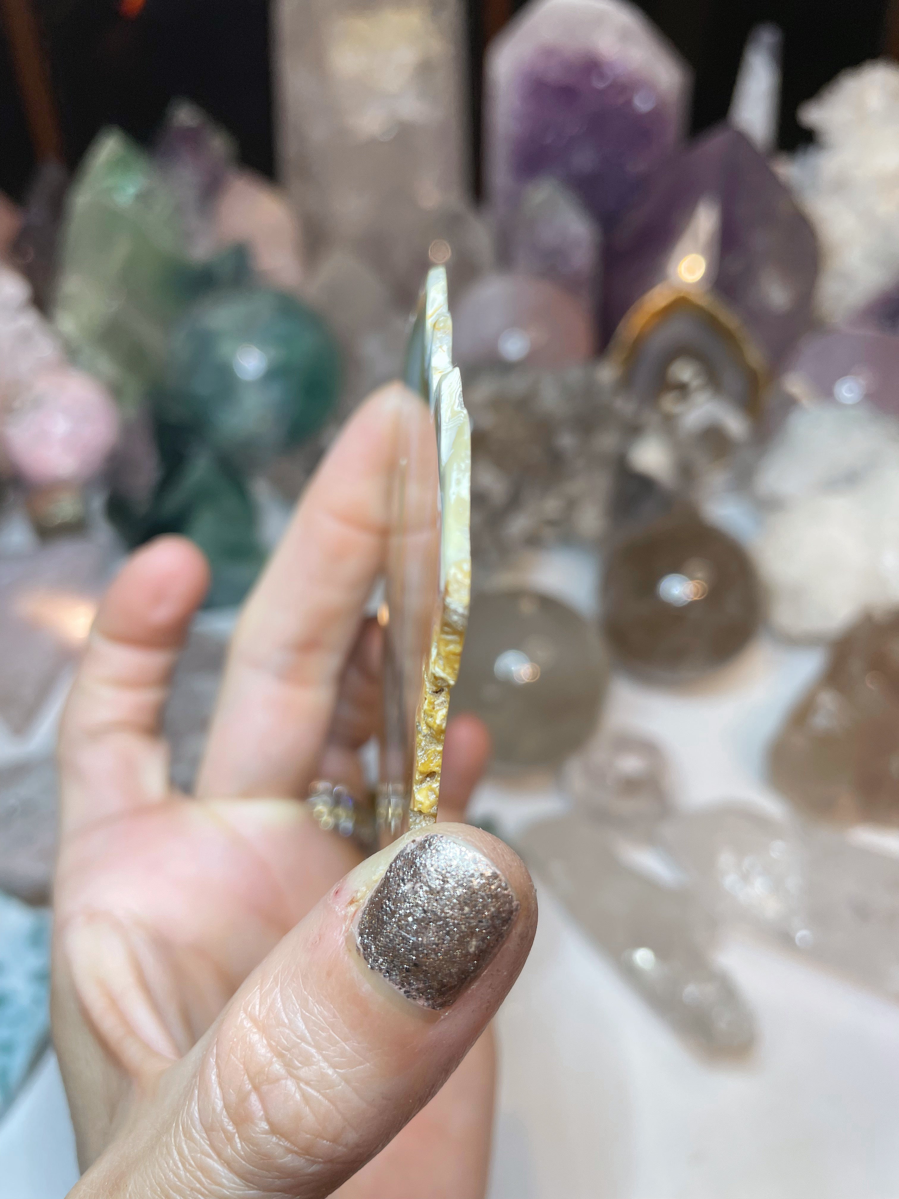 Iris Agate Slice - AAA - Baltic Mermaid