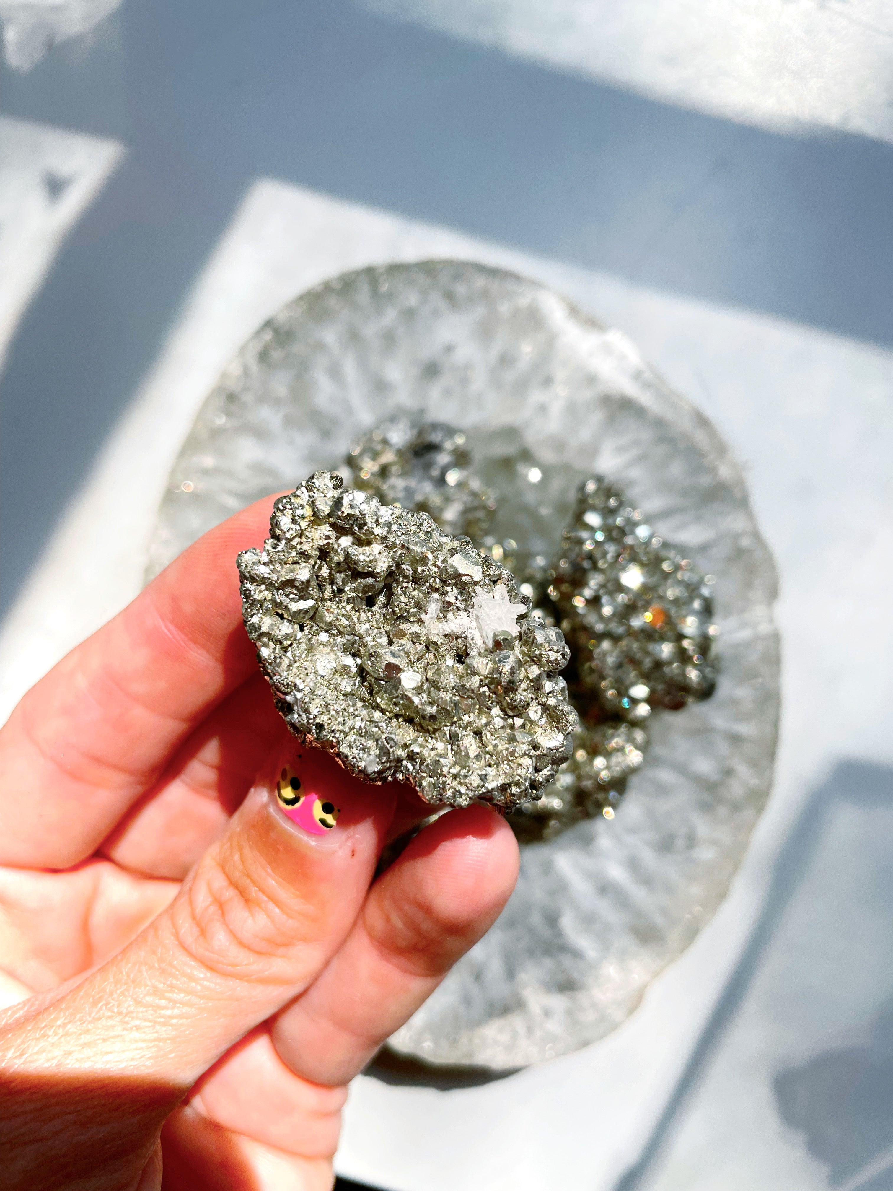 Mini Pyrite Clusters - Baltic Mermaid