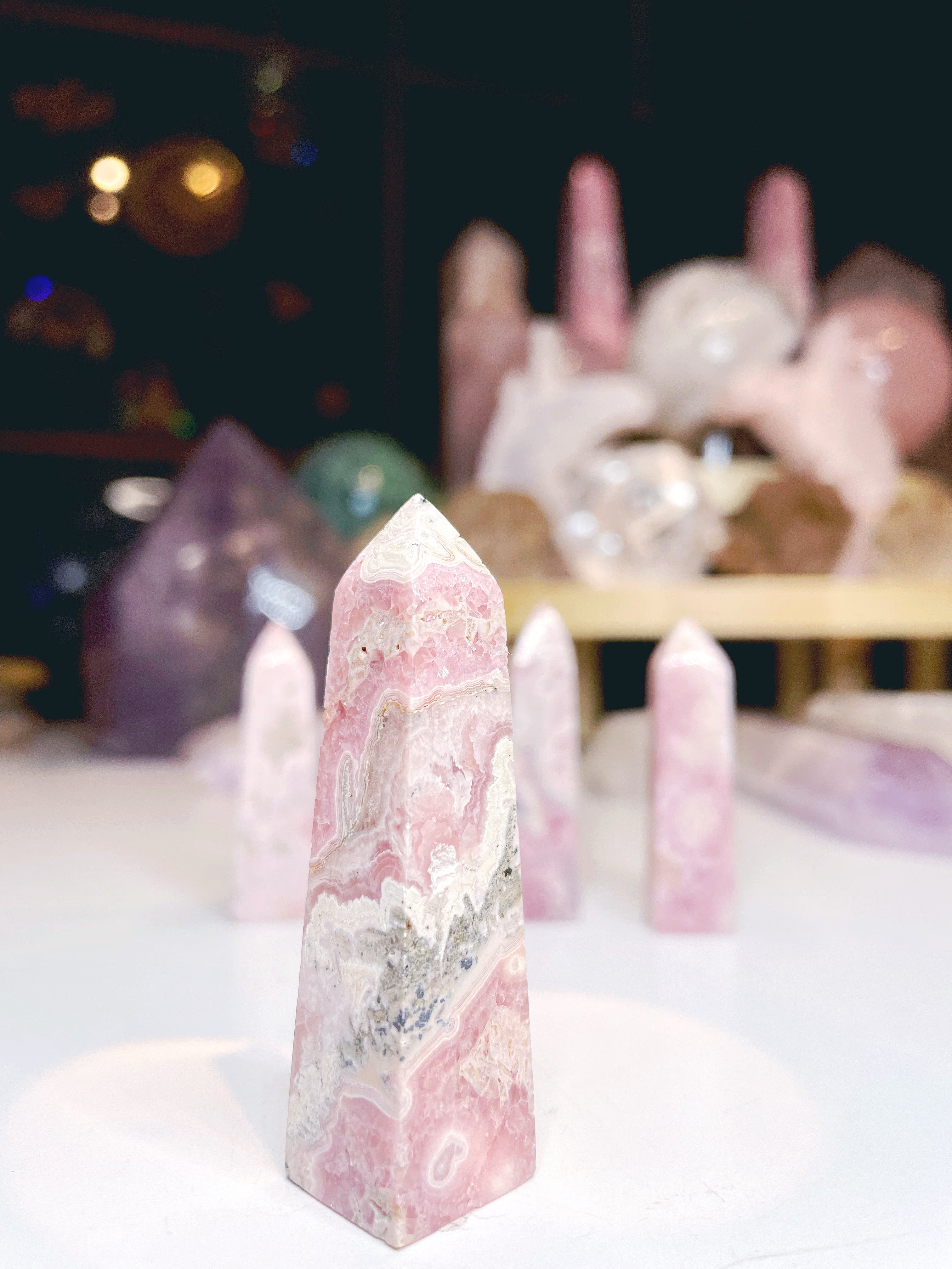 Rhodochrosite Obelisk - Baltic Mermaid
