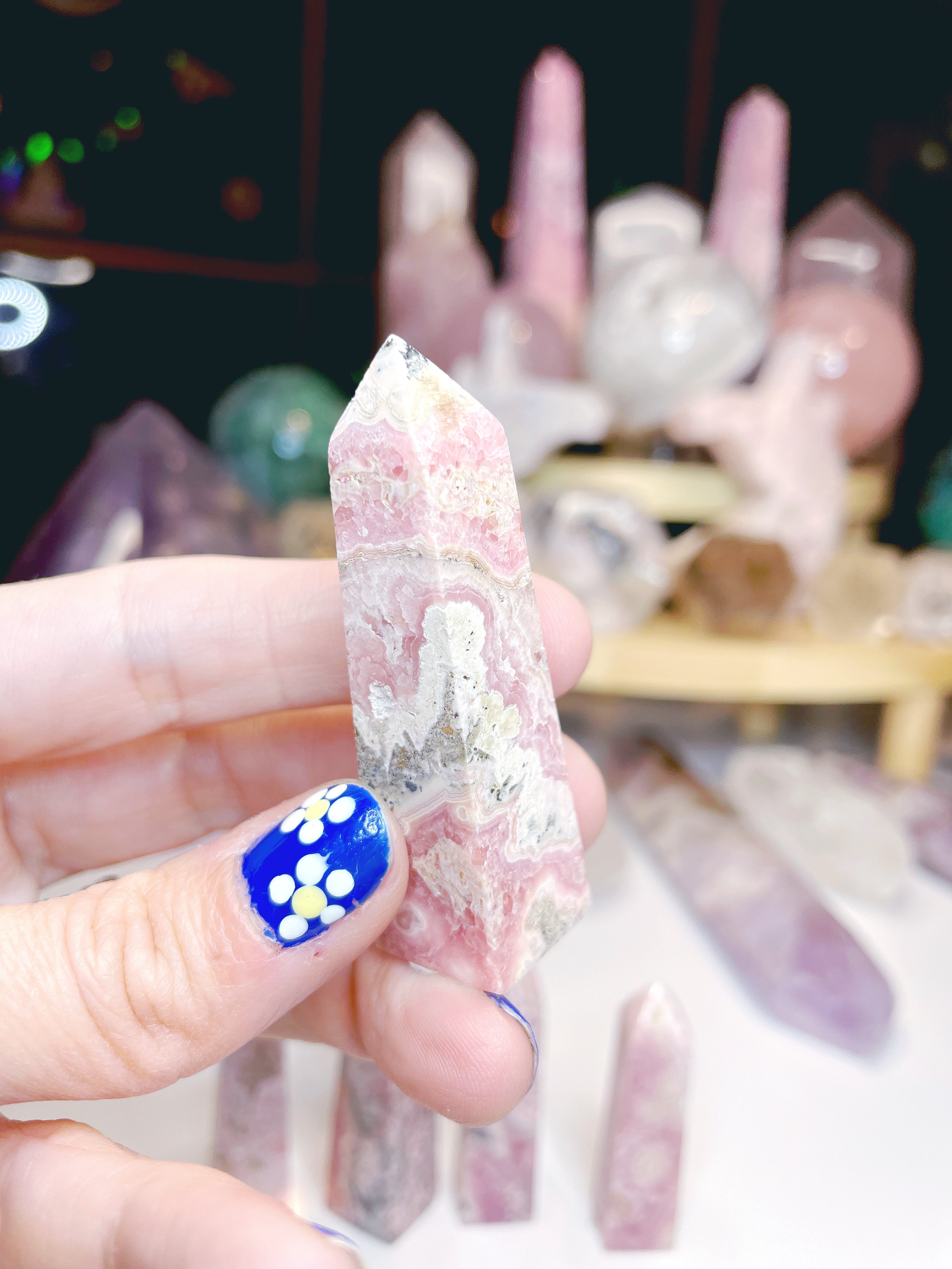 Rhodochrosite Obelisk - Baltic Mermaid