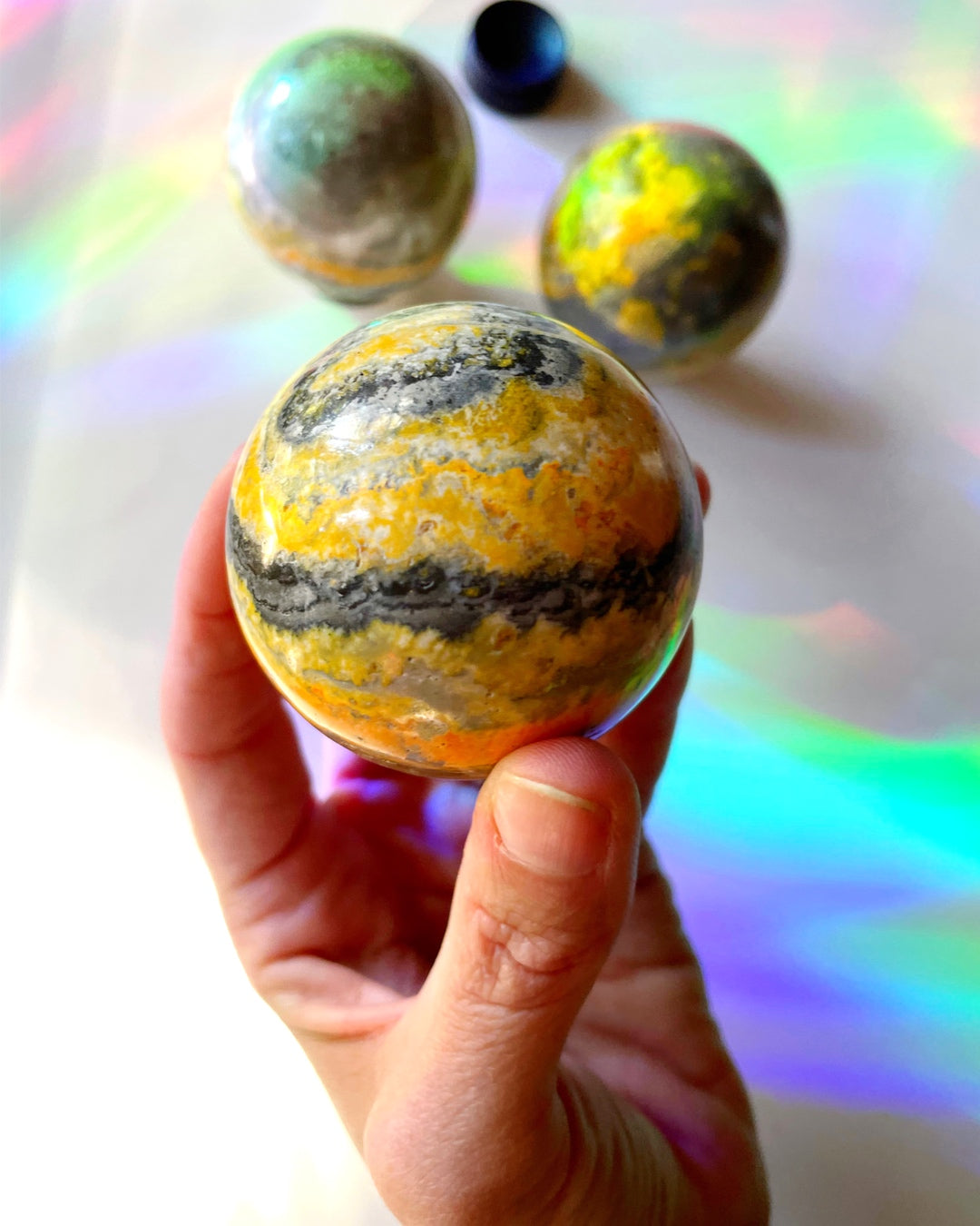 Bumblebee Jasper Sphere - Baltic Mermaid
