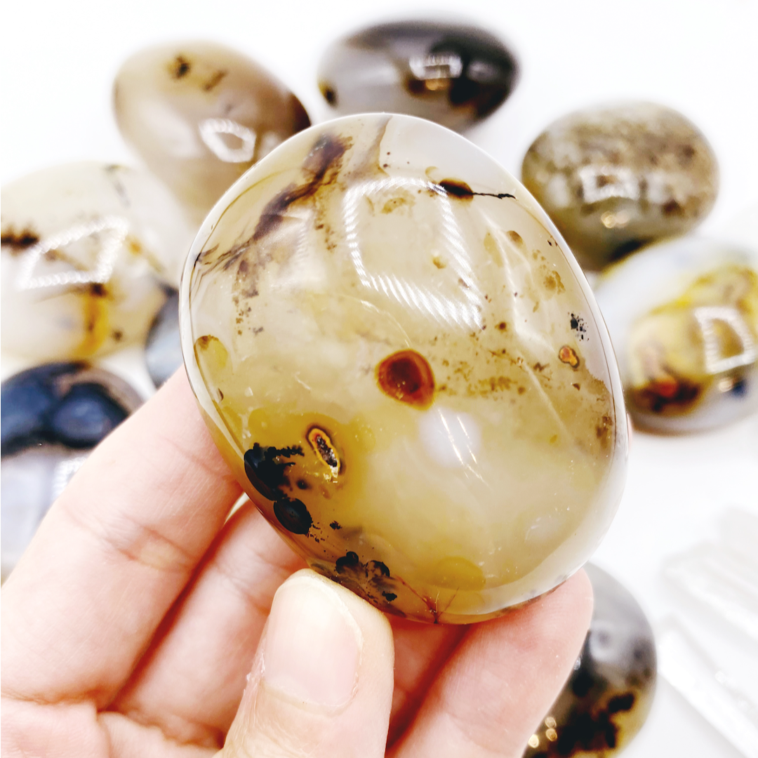 Dendritic Agate Palm Stones - Baltic Mermaid