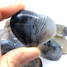 Dendritic Agate Puffed Heart - Baltic Mermaid