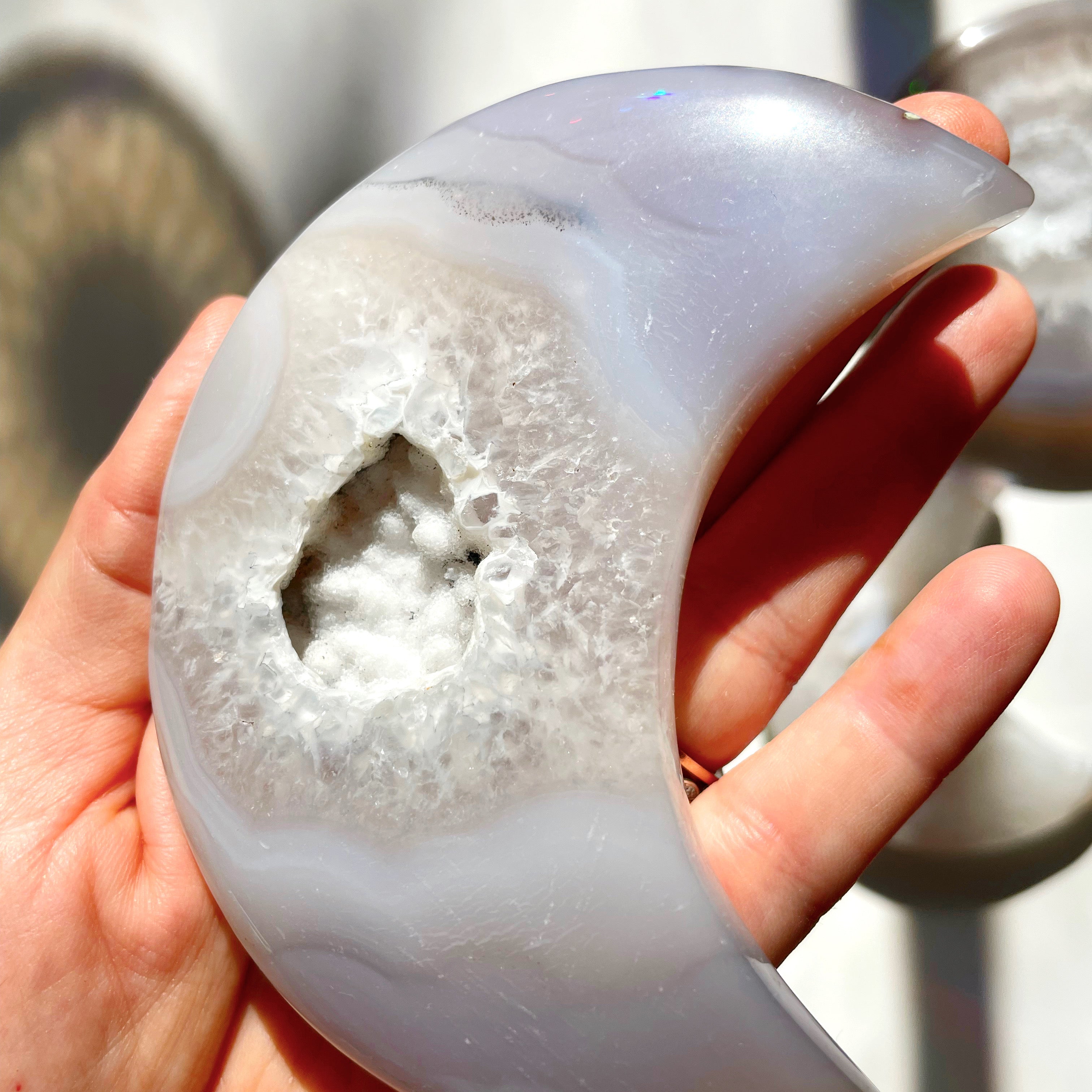 Druzy Agate Moon - Baltic Mermaid