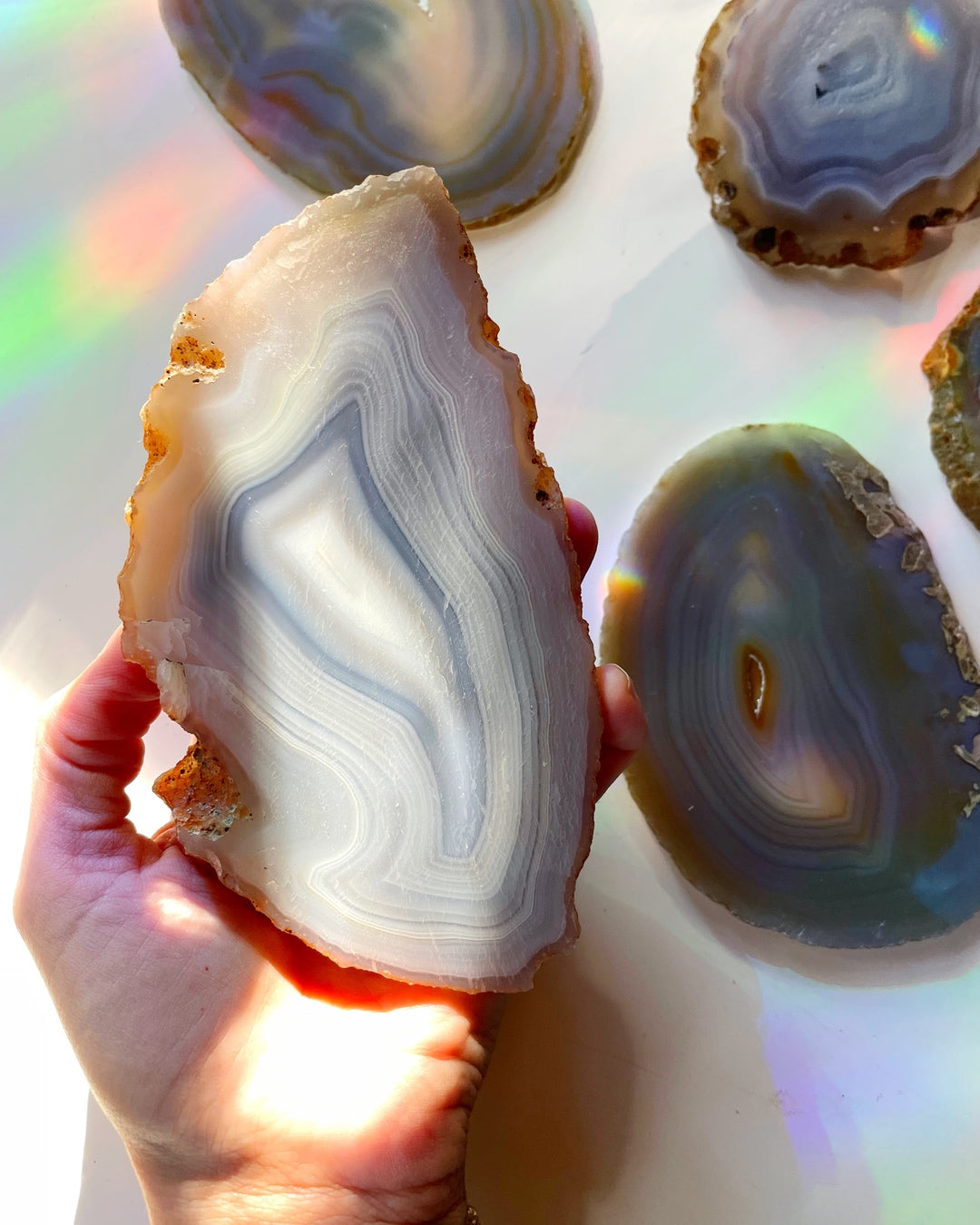 Banded Agate Slab - Baltic Mermaid