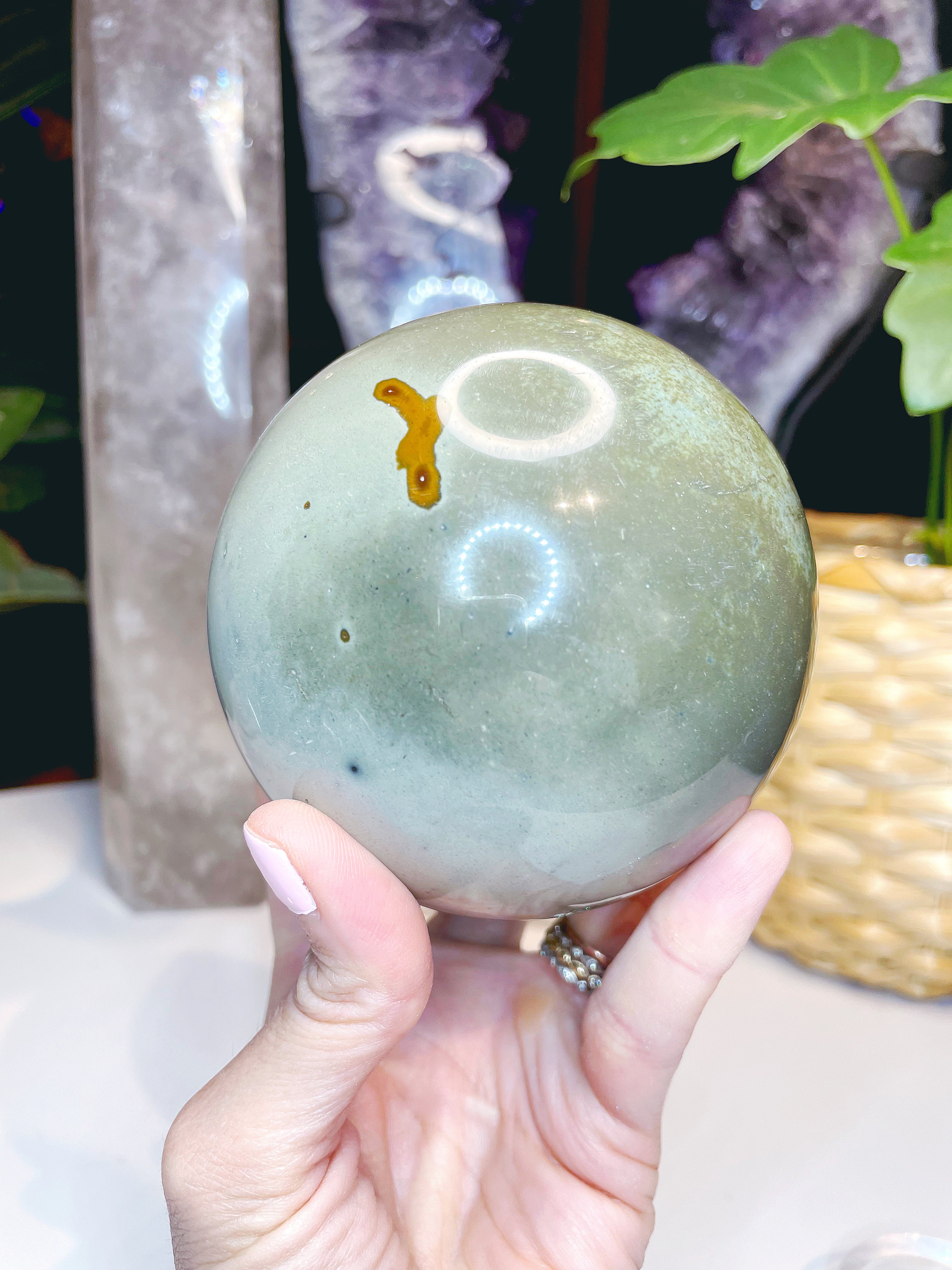 Polychrome Jasper Sphere - Large - Baltic Mermaid