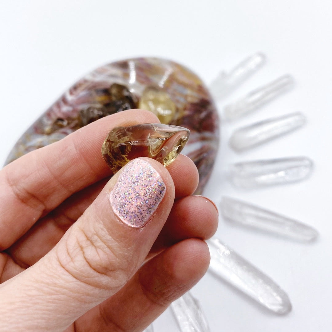 Natural Citrine Tumbled Stones - Baltic Mermaid