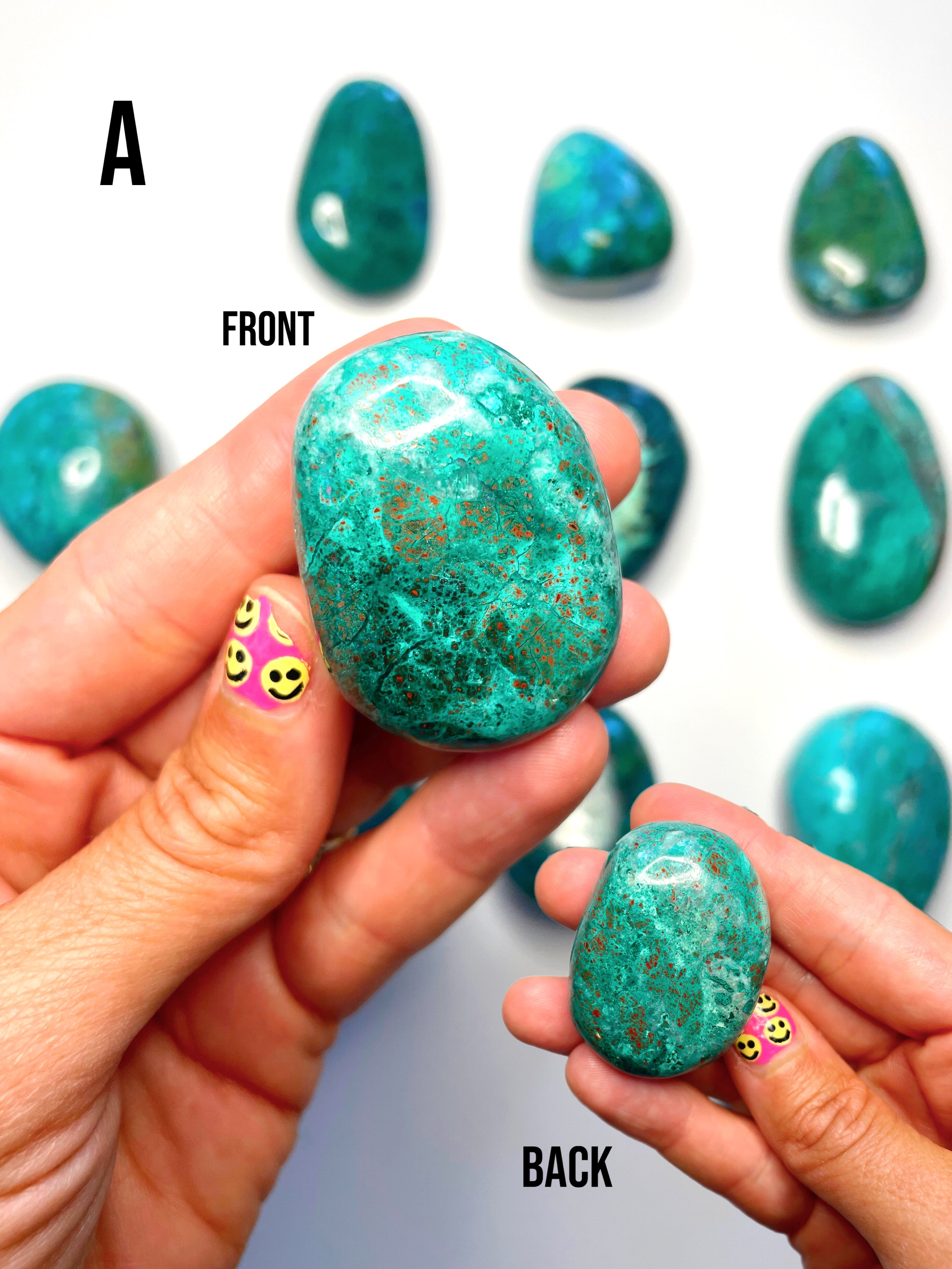 Chrysocolla Palm Stones/Large Tumbles - Baltic Mermaid