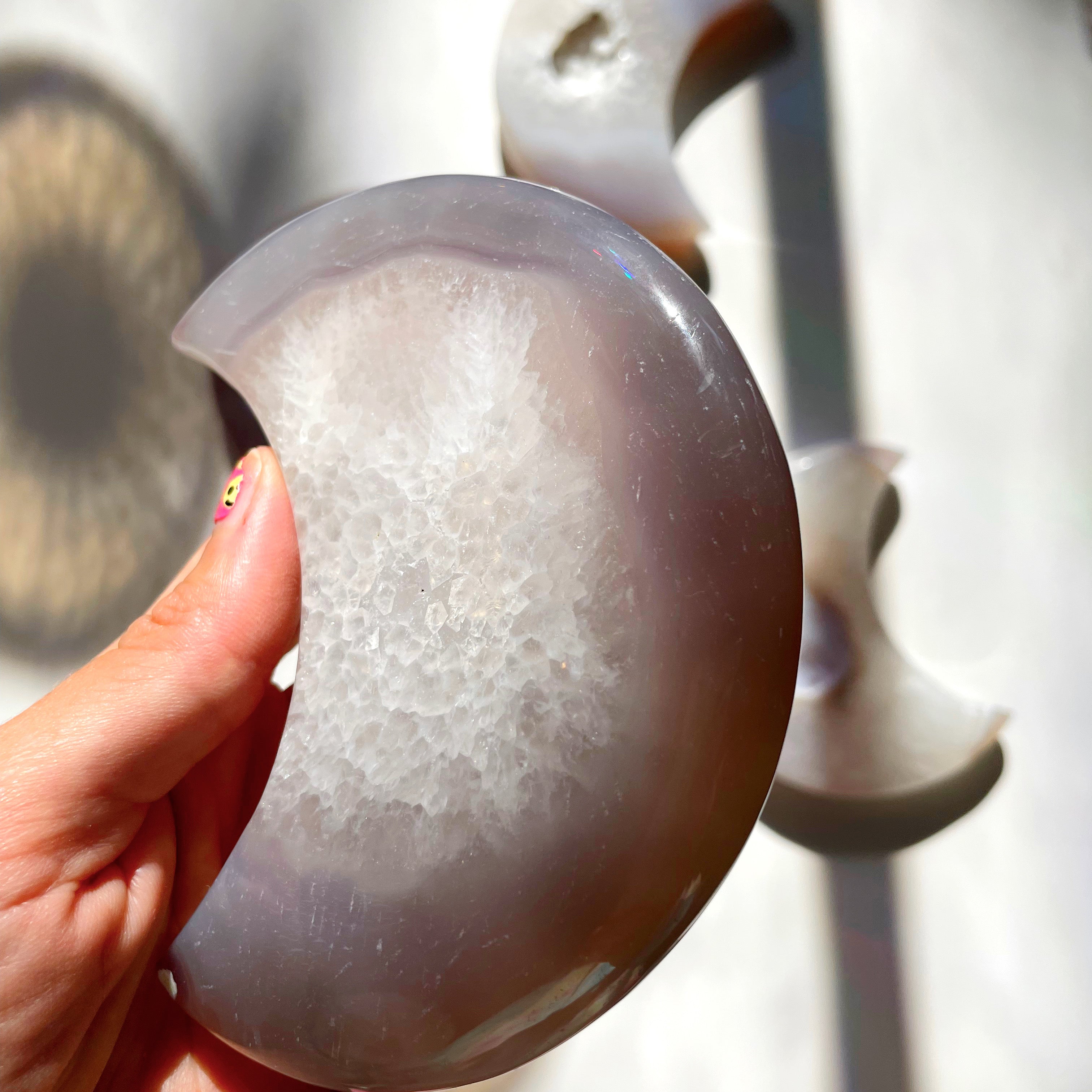 Druzy Agate Moon - Baltic Mermaid