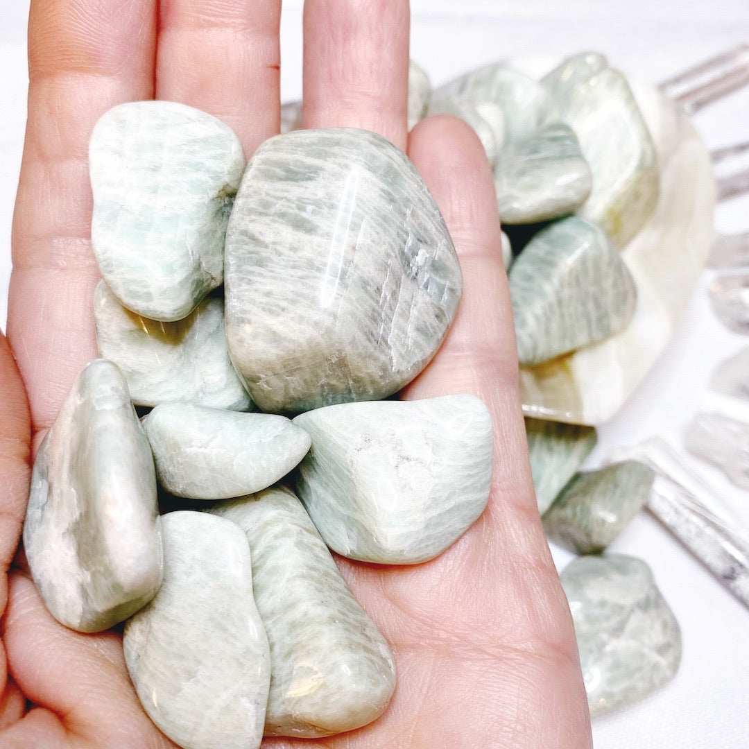 Amazonite Tumbled Stones - Baltic Mermaid