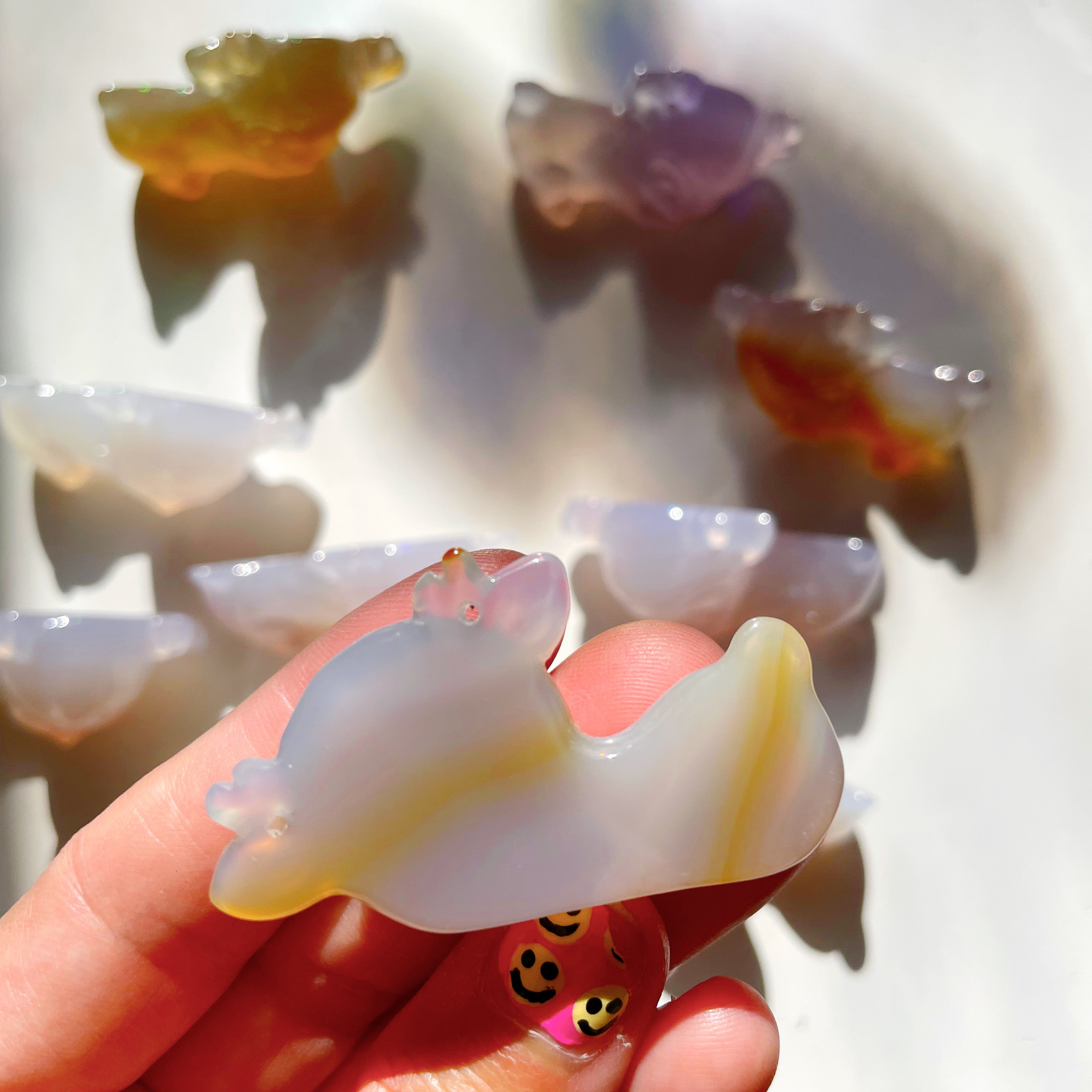 Carved Agate Fawn - Baltic Mermaid