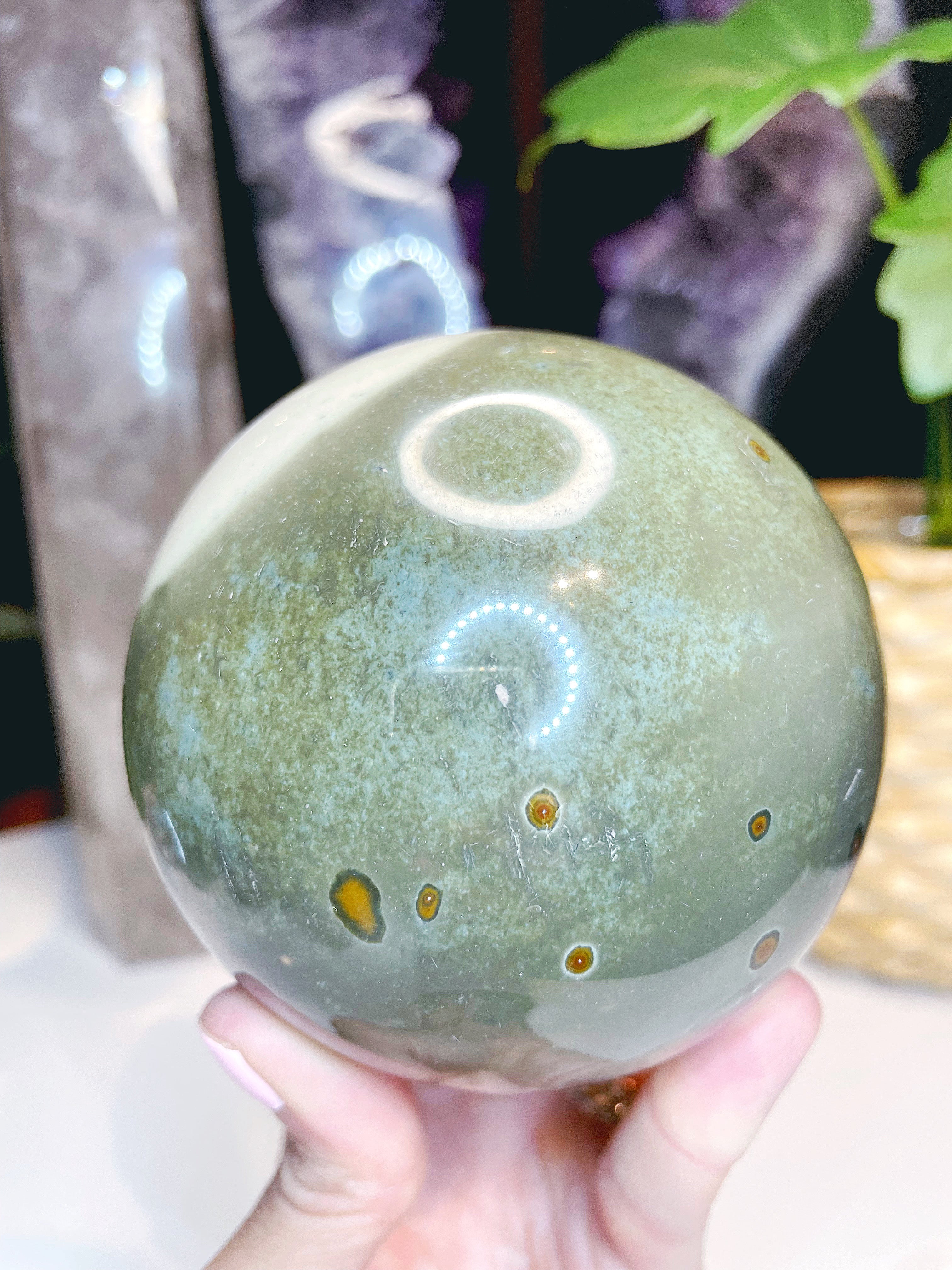 Polychrome Jasper Sphere - Large - Baltic Mermaid