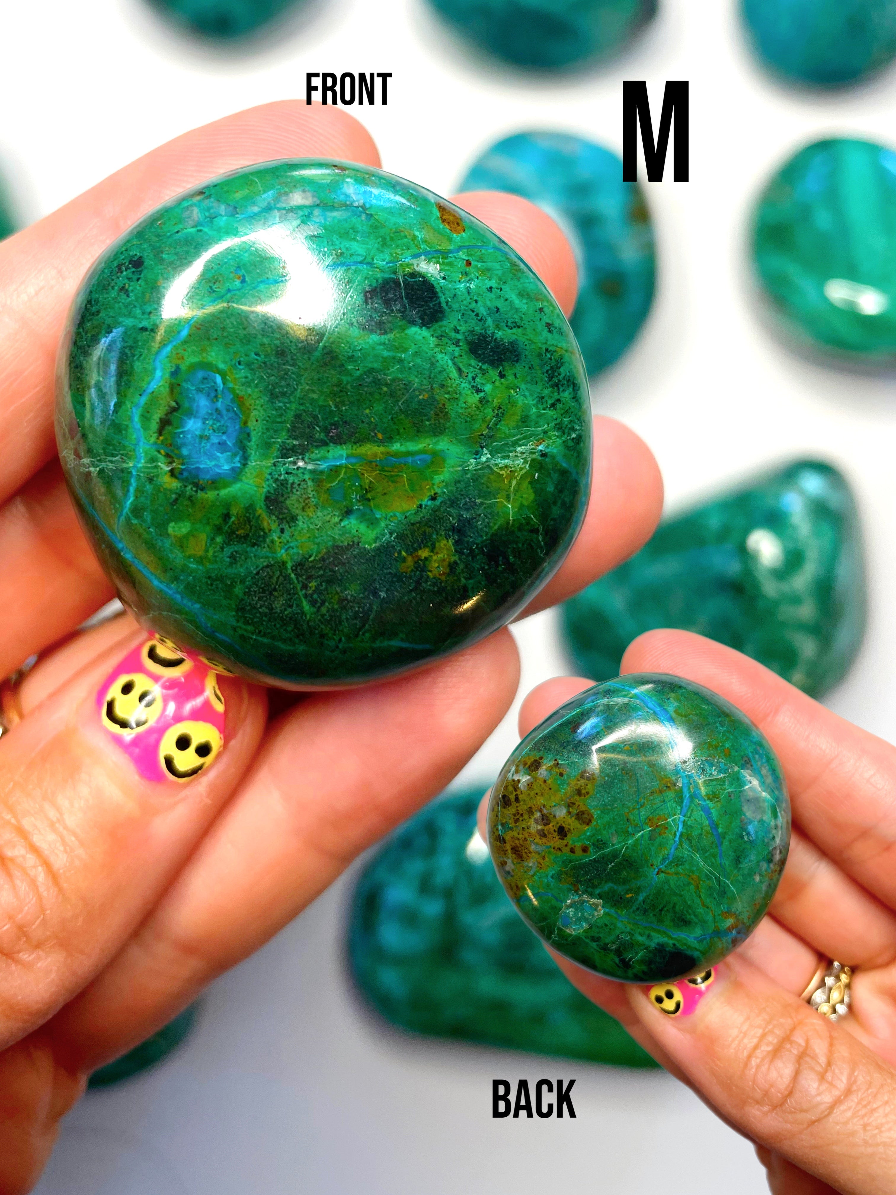 Chrysocolla Palm Stones/Large Tumbles - Baltic Mermaid