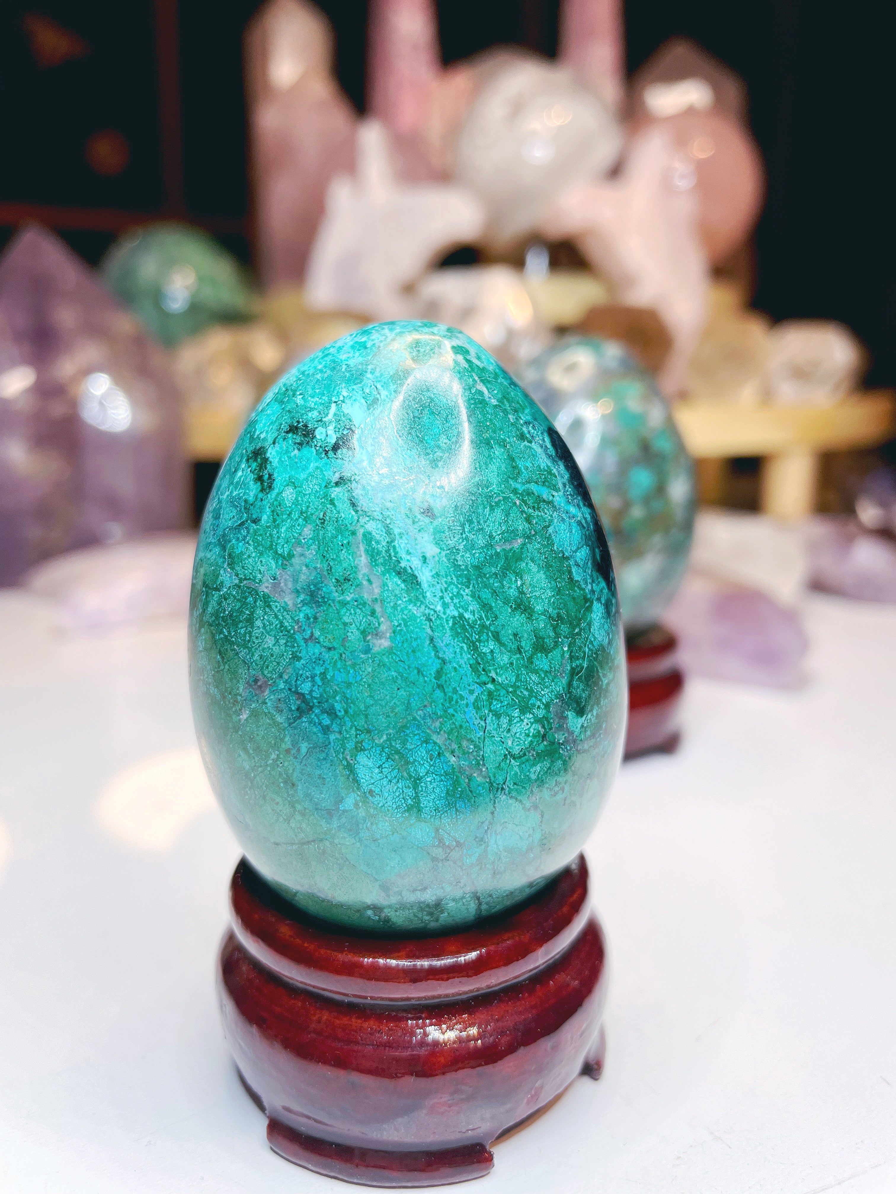 Chrysocolla Egg - Baltic Mermaid