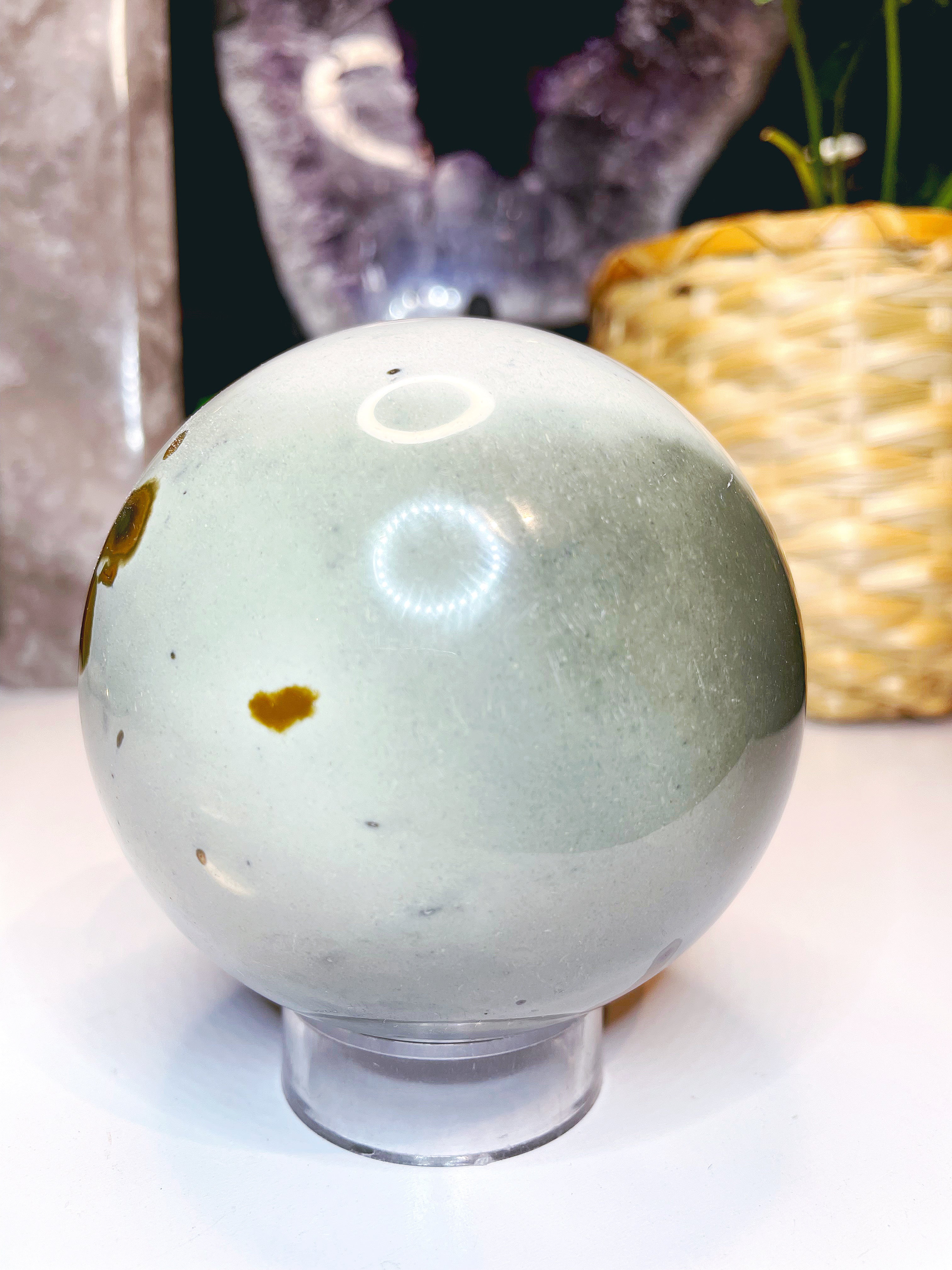 Polychrome Jasper Sphere - Large - Baltic Mermaid