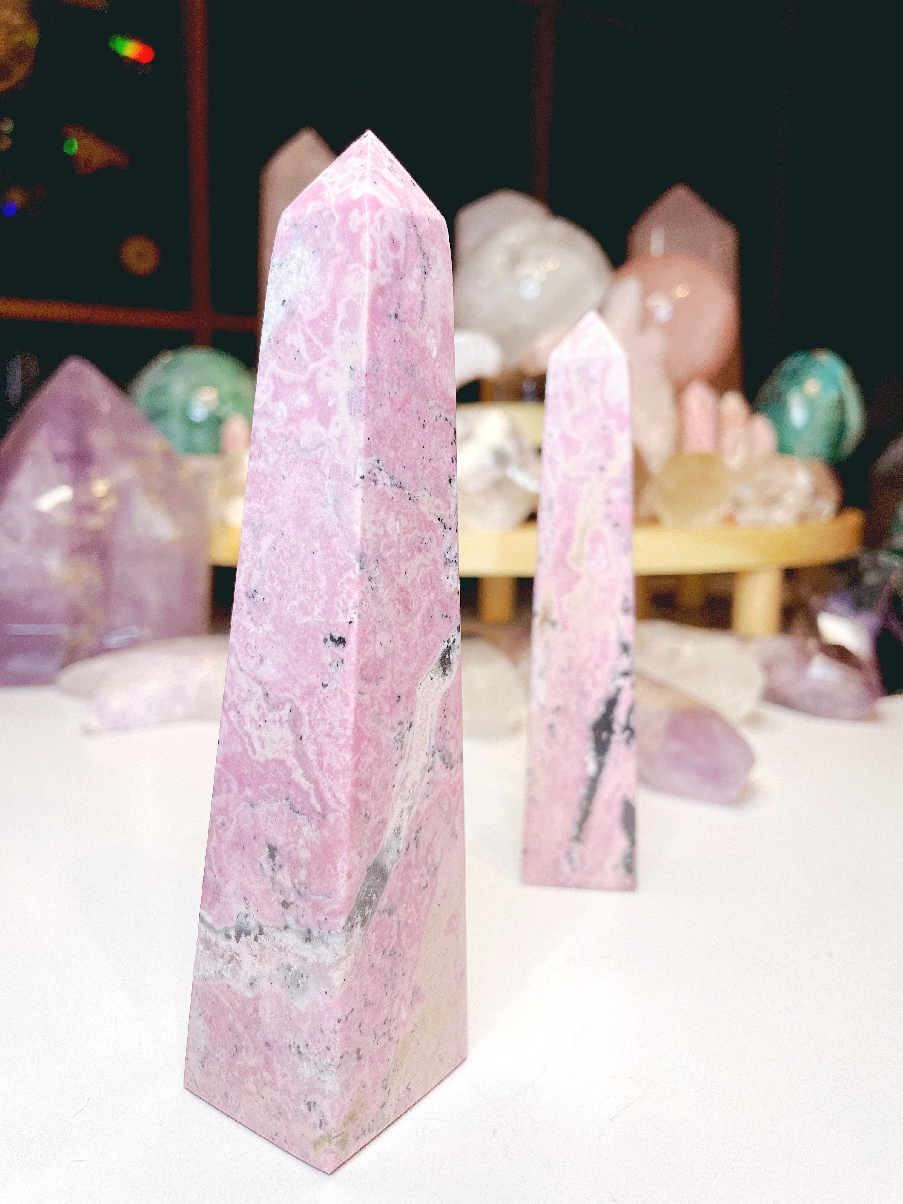 Rhodonite Obelisk - Baltic Mermaid