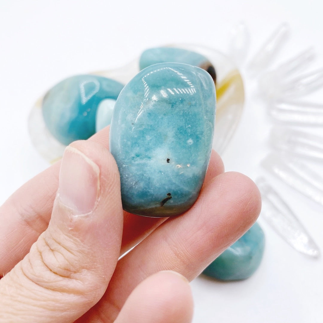 Amazonite Tumbled Stones AA - Baltic Mermaid