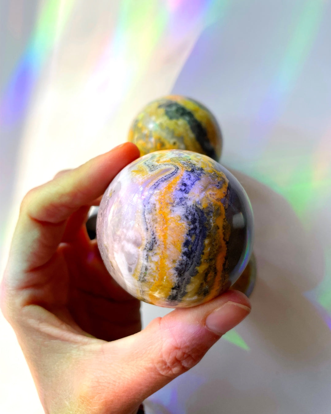 Bumblebee Jasper Sphere - Baltic Mermaid
