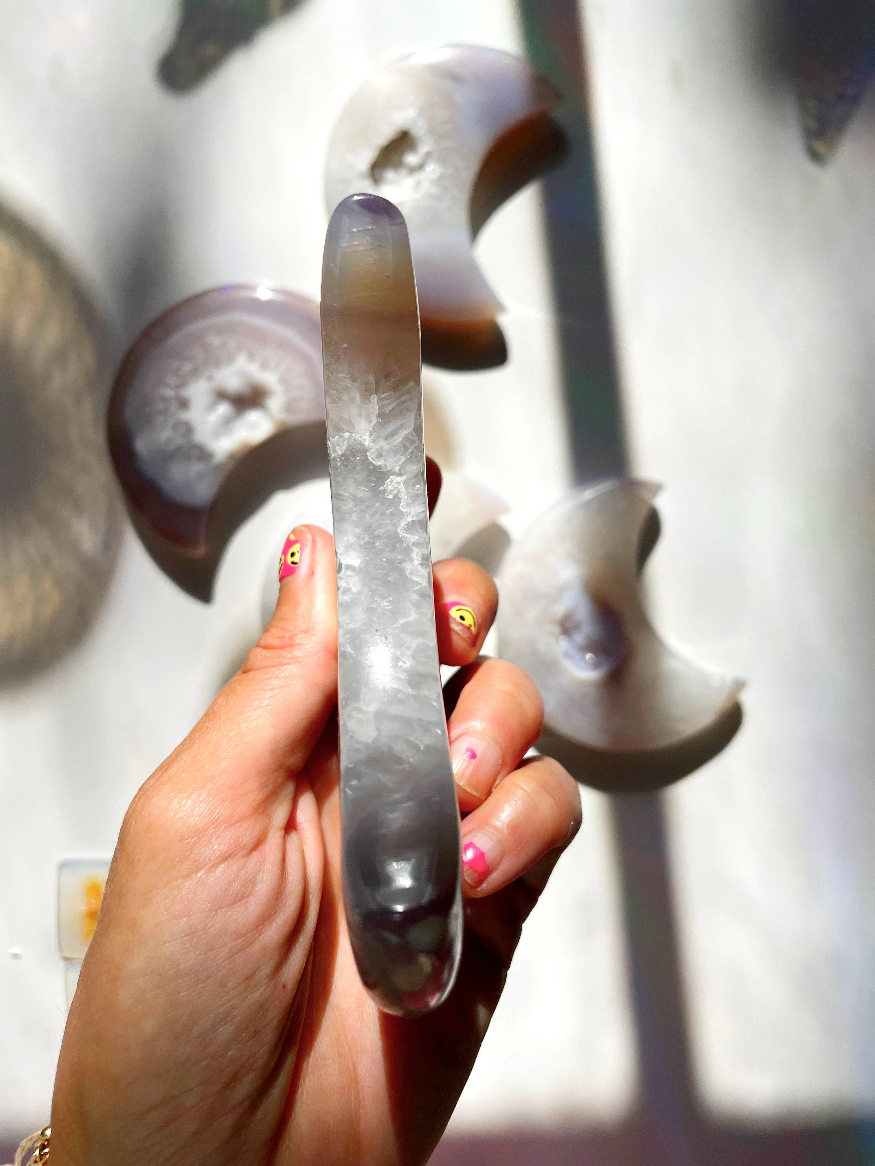 Druzy Agate Moon - Baltic Mermaid