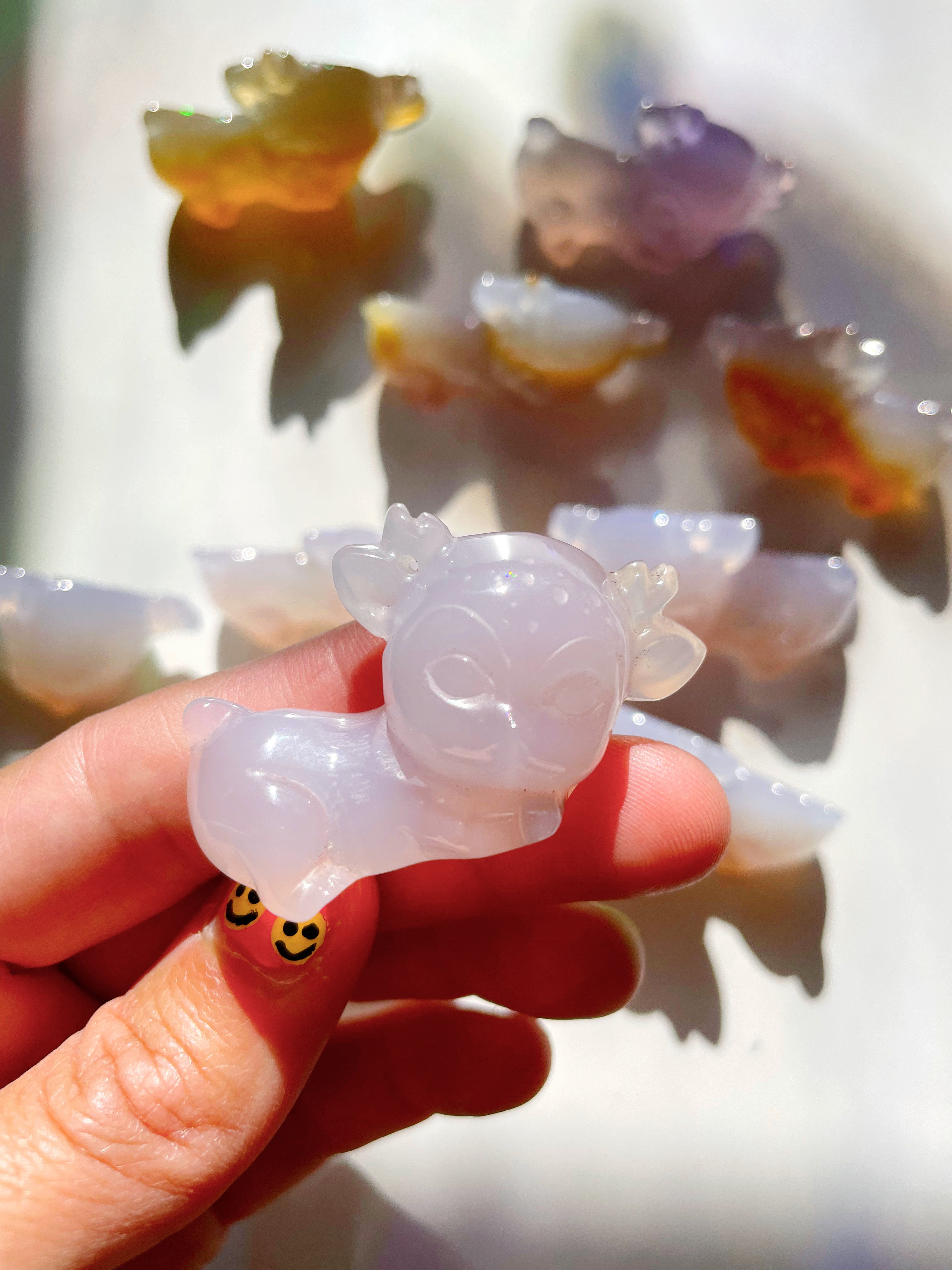 Carved Agate Fawn - Baltic Mermaid