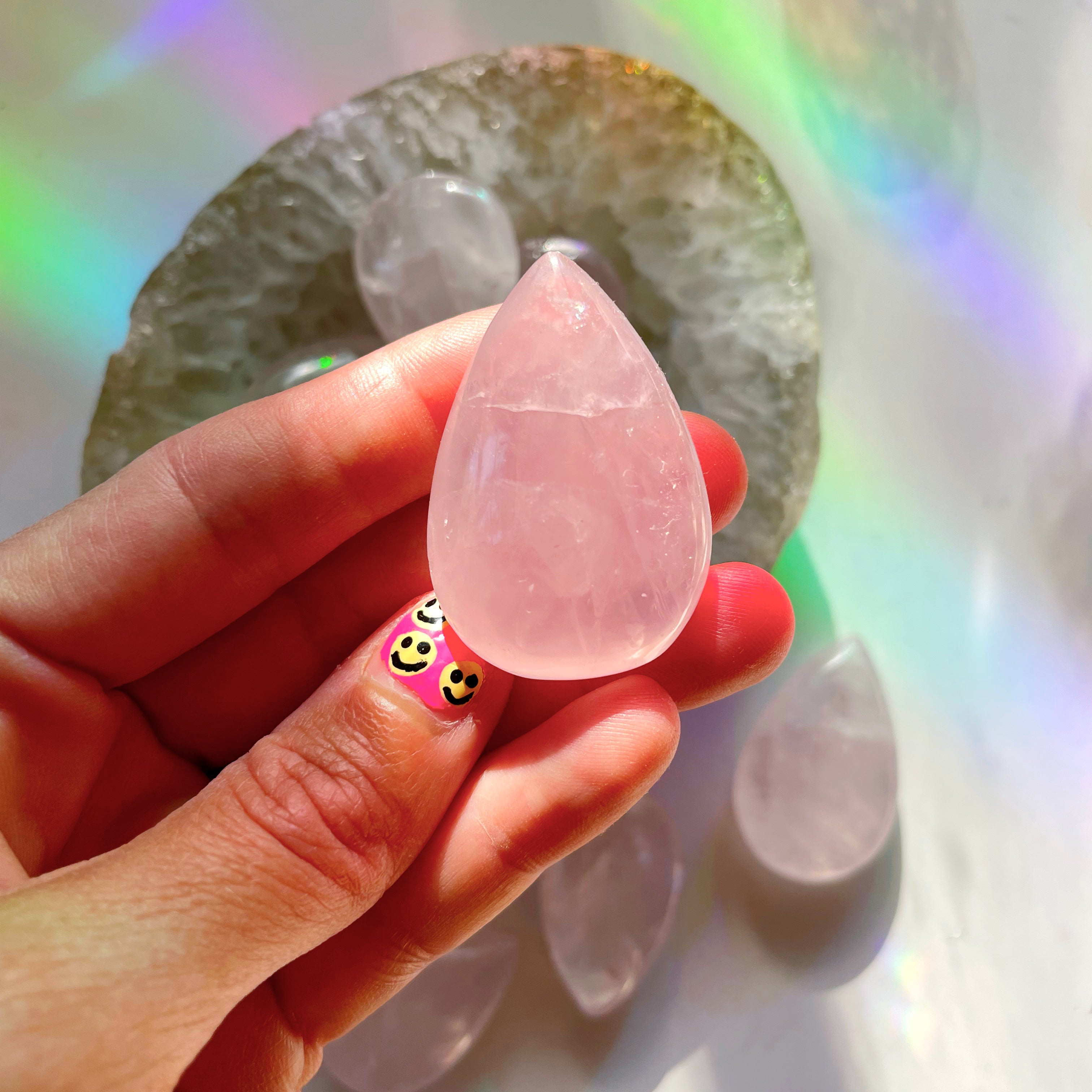 Rose Quartz Teardrop - Baltic Mermaid