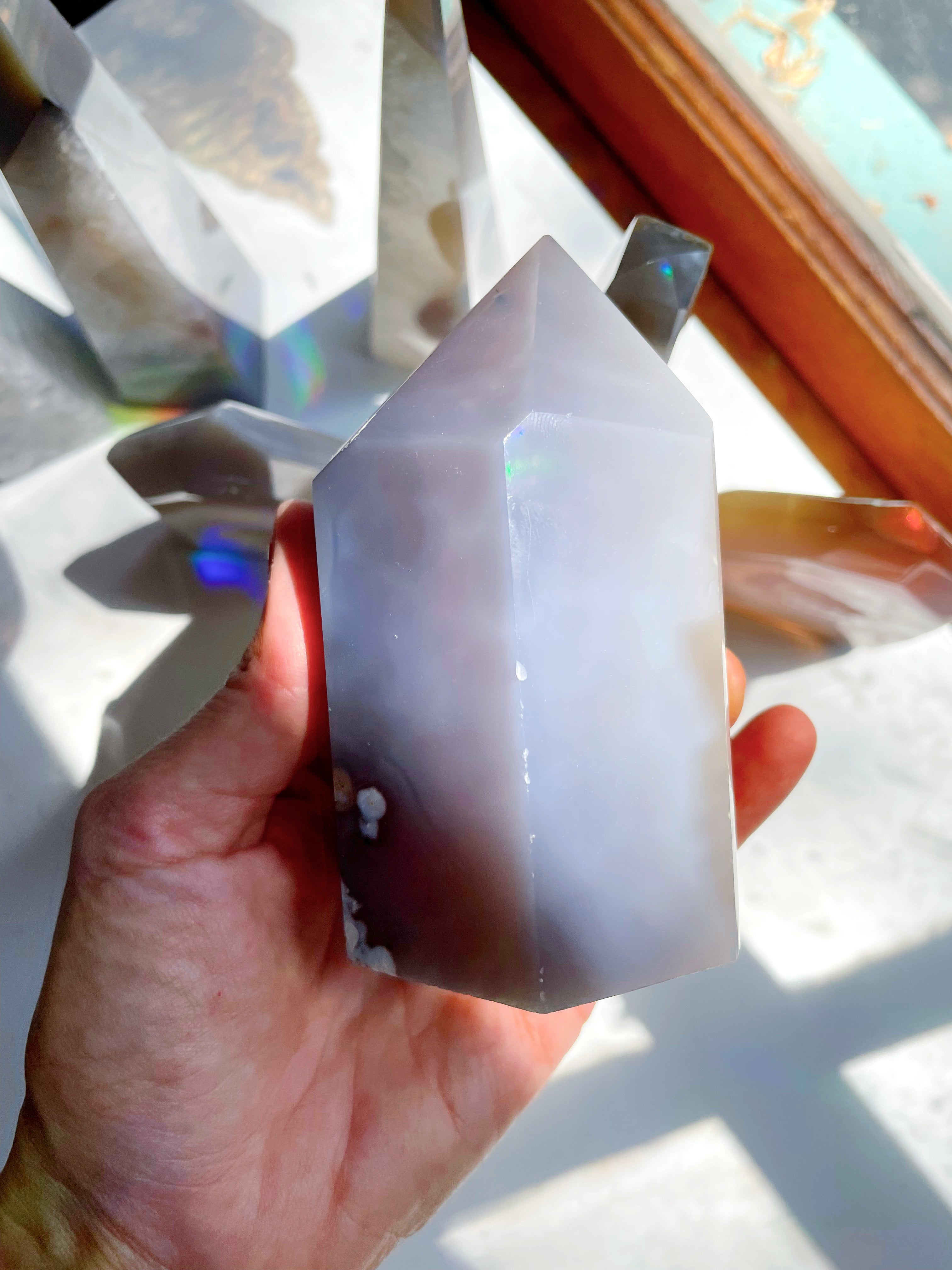 Druzy Agate Tower - Baltic Mermaid