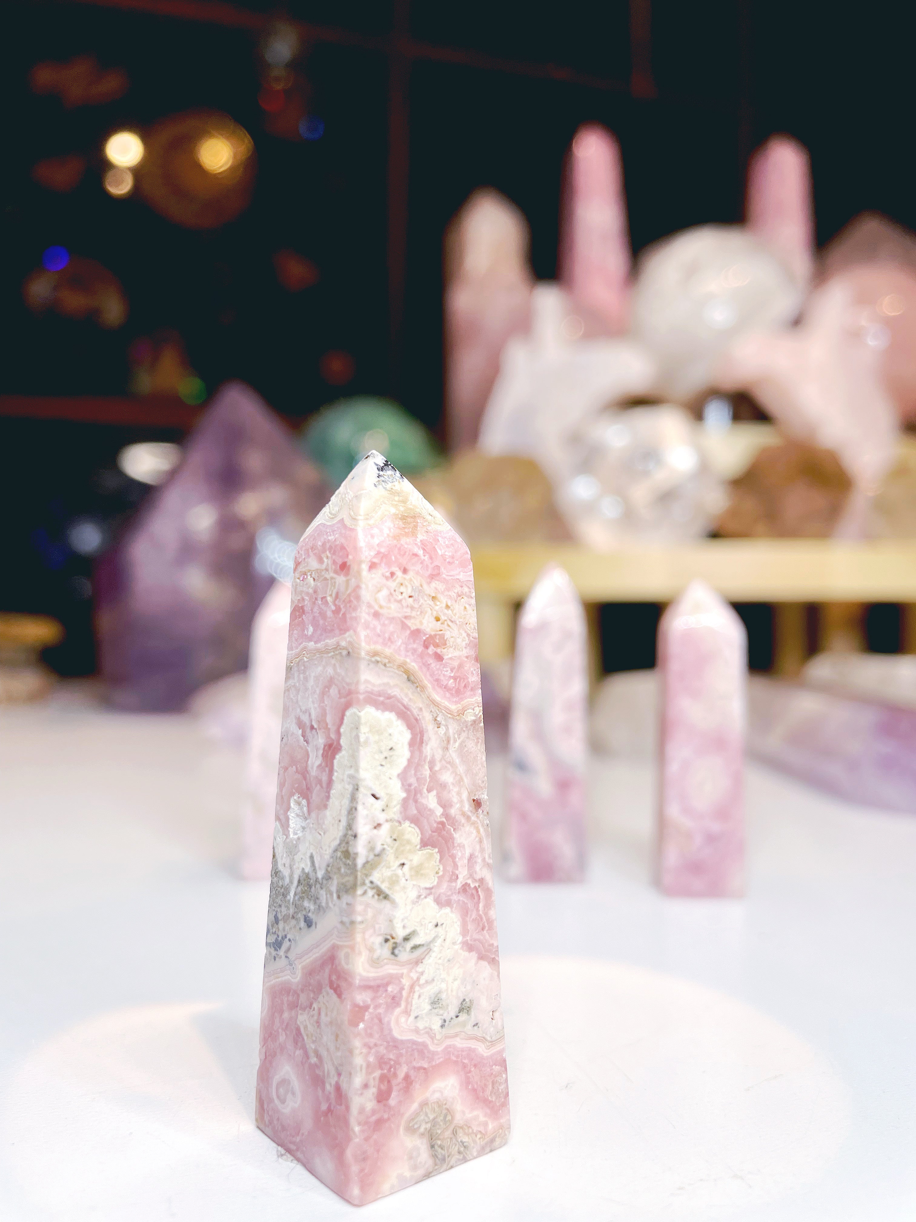 Rhodochrosite Obelisk - Baltic Mermaid