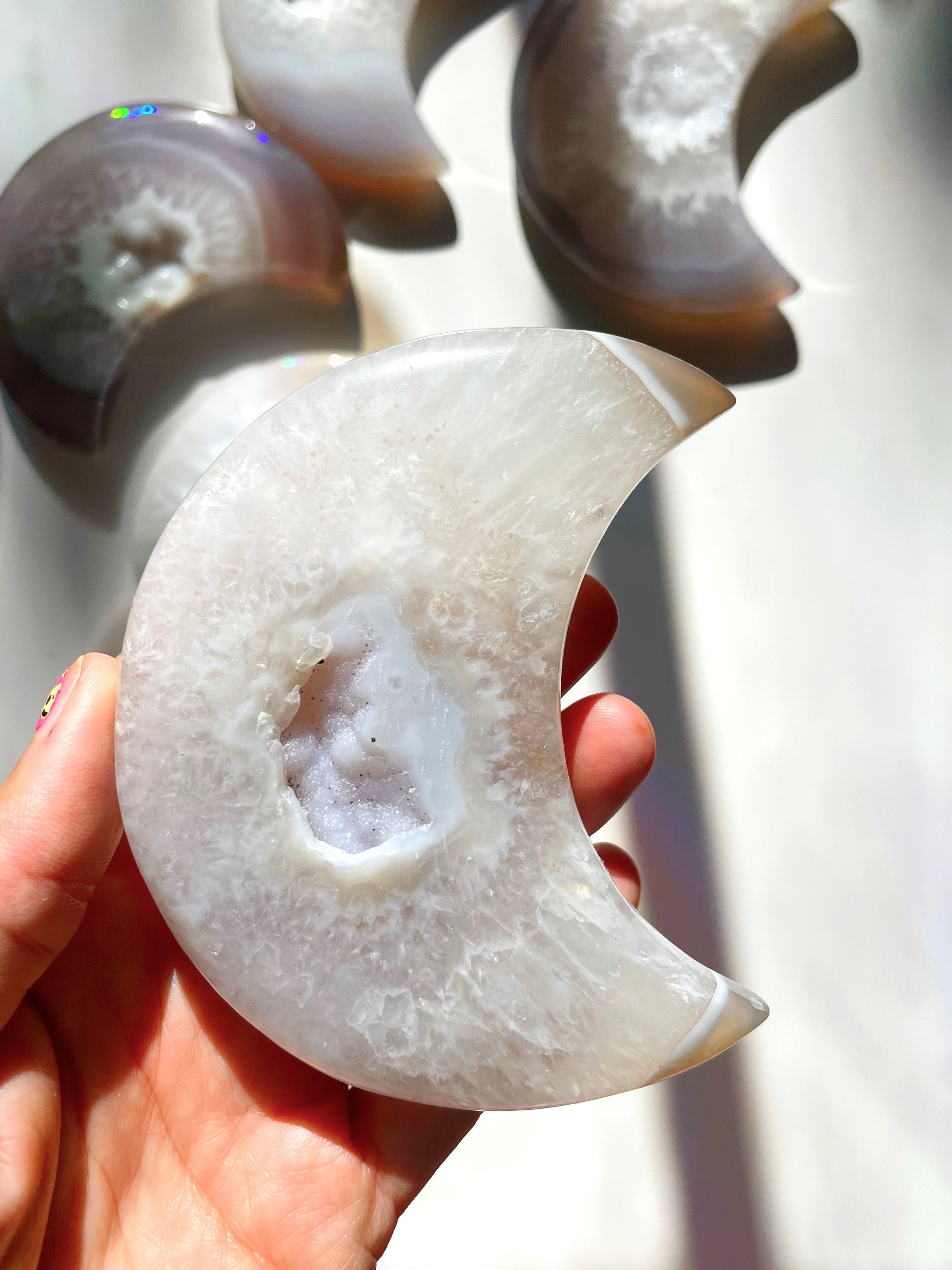 Druzy Agate Moon - Baltic Mermaid