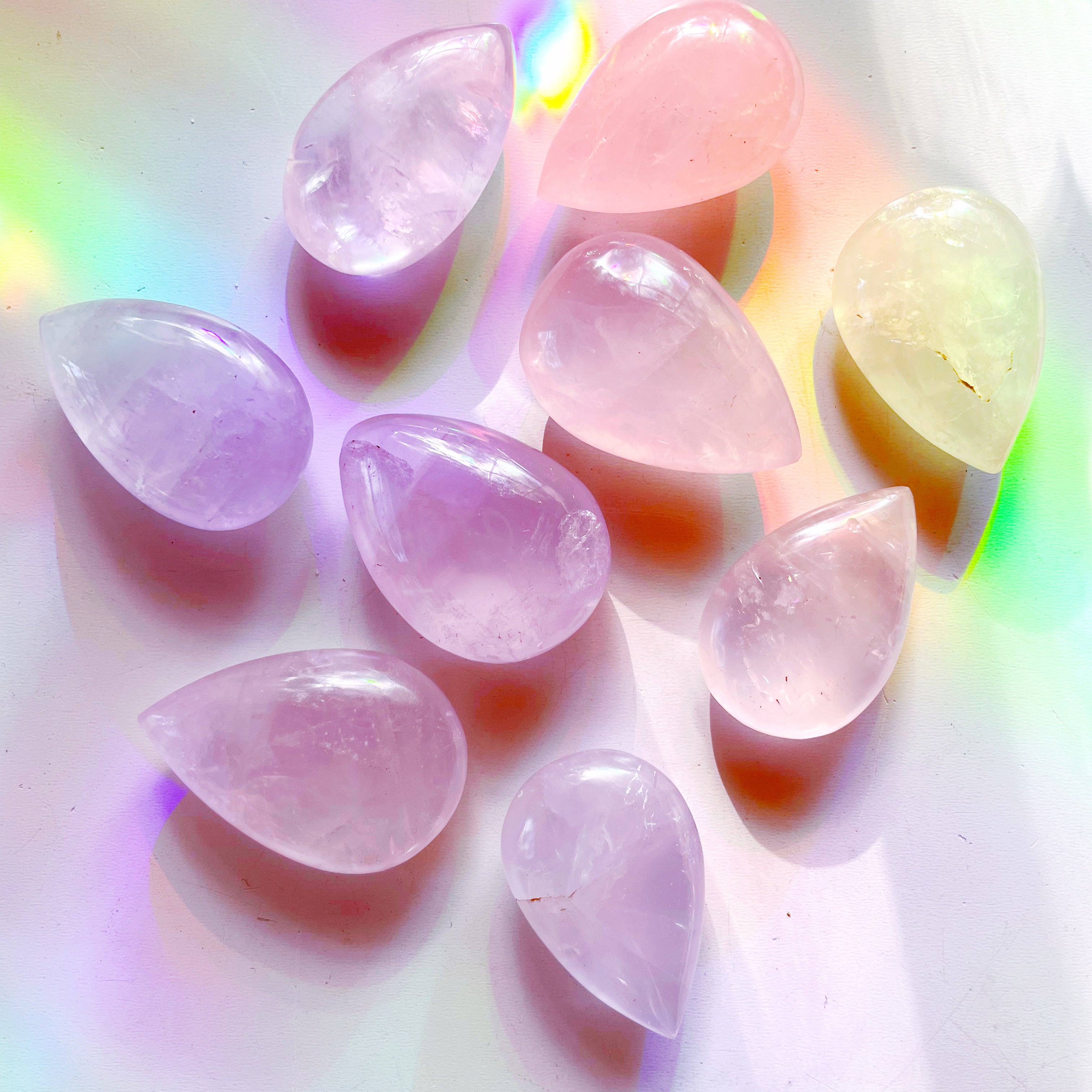 Rose Quartz Teardrop - Baltic Mermaid