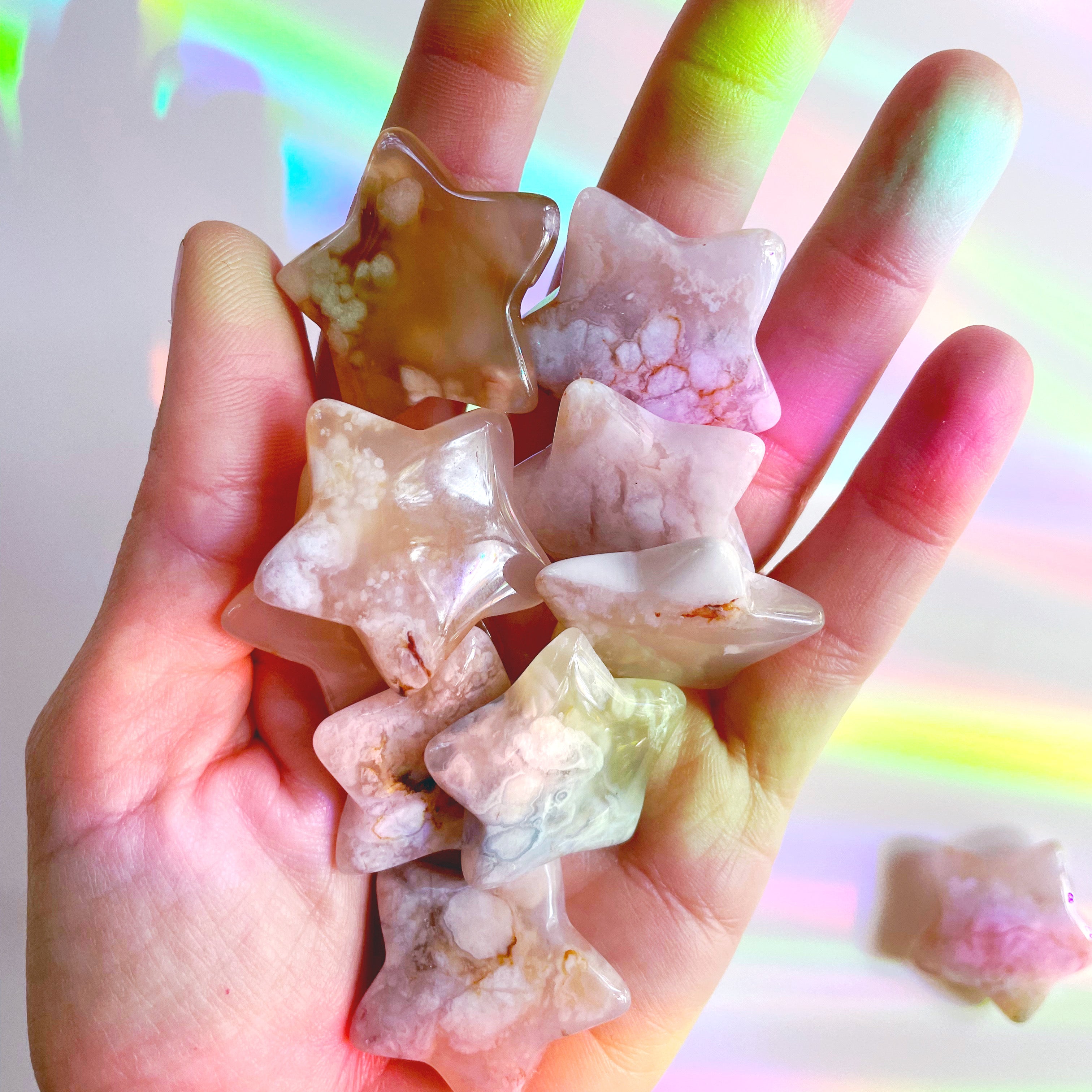 Flower Agate Stars - Baltic Mermaid