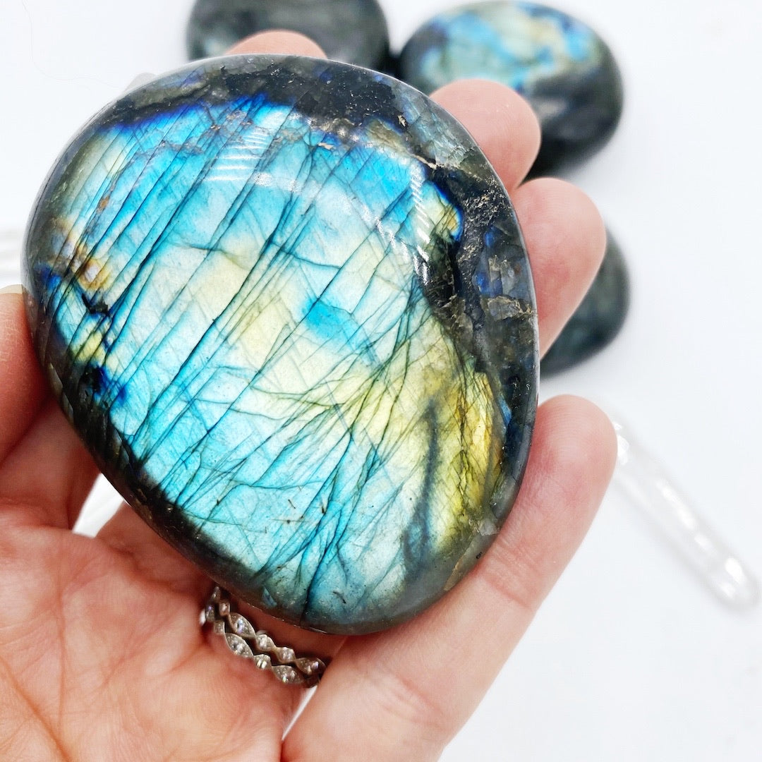 Labradorite Palm Stones - Baltic Mermaid