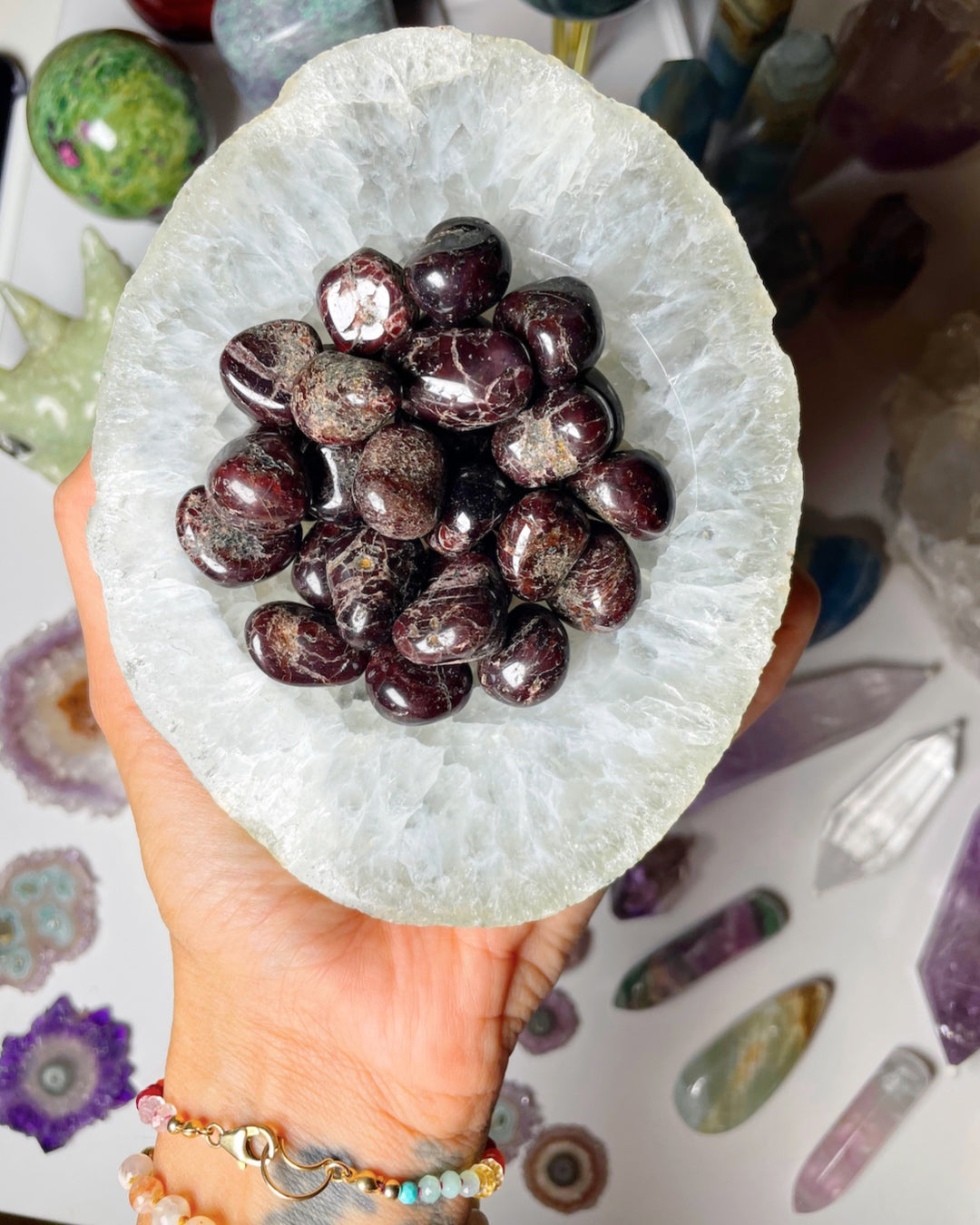 Garnet Tumbled Stones - Baltic Mermaid