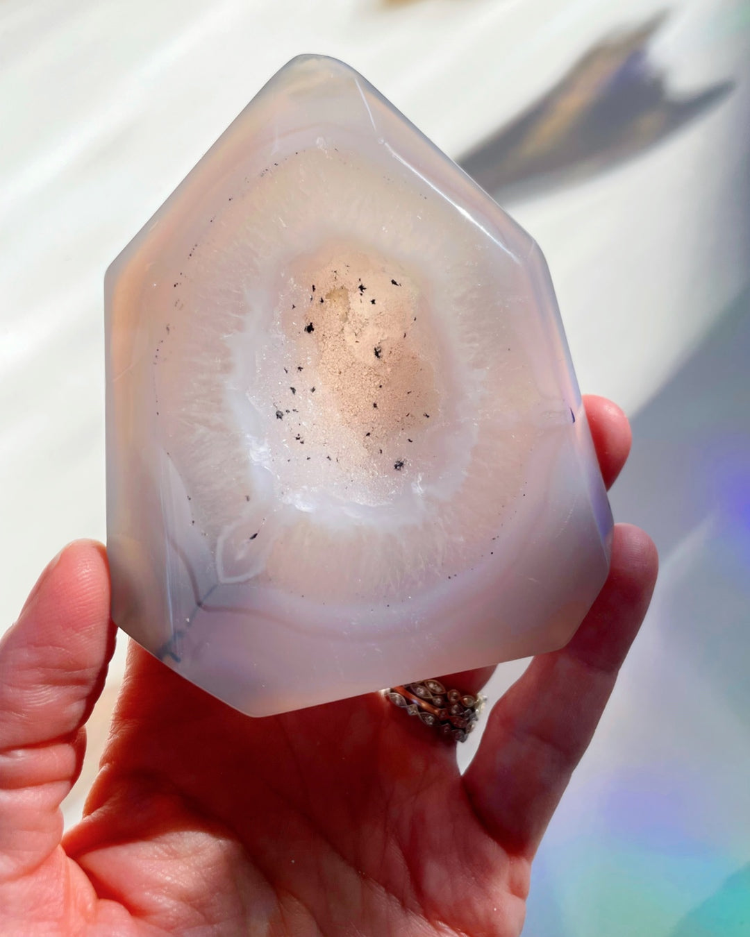 Druzy Agate Tower - Flat - Baltic Mermaid