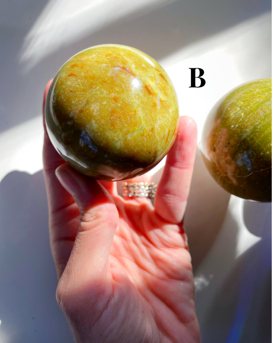 Green Opal Spheres