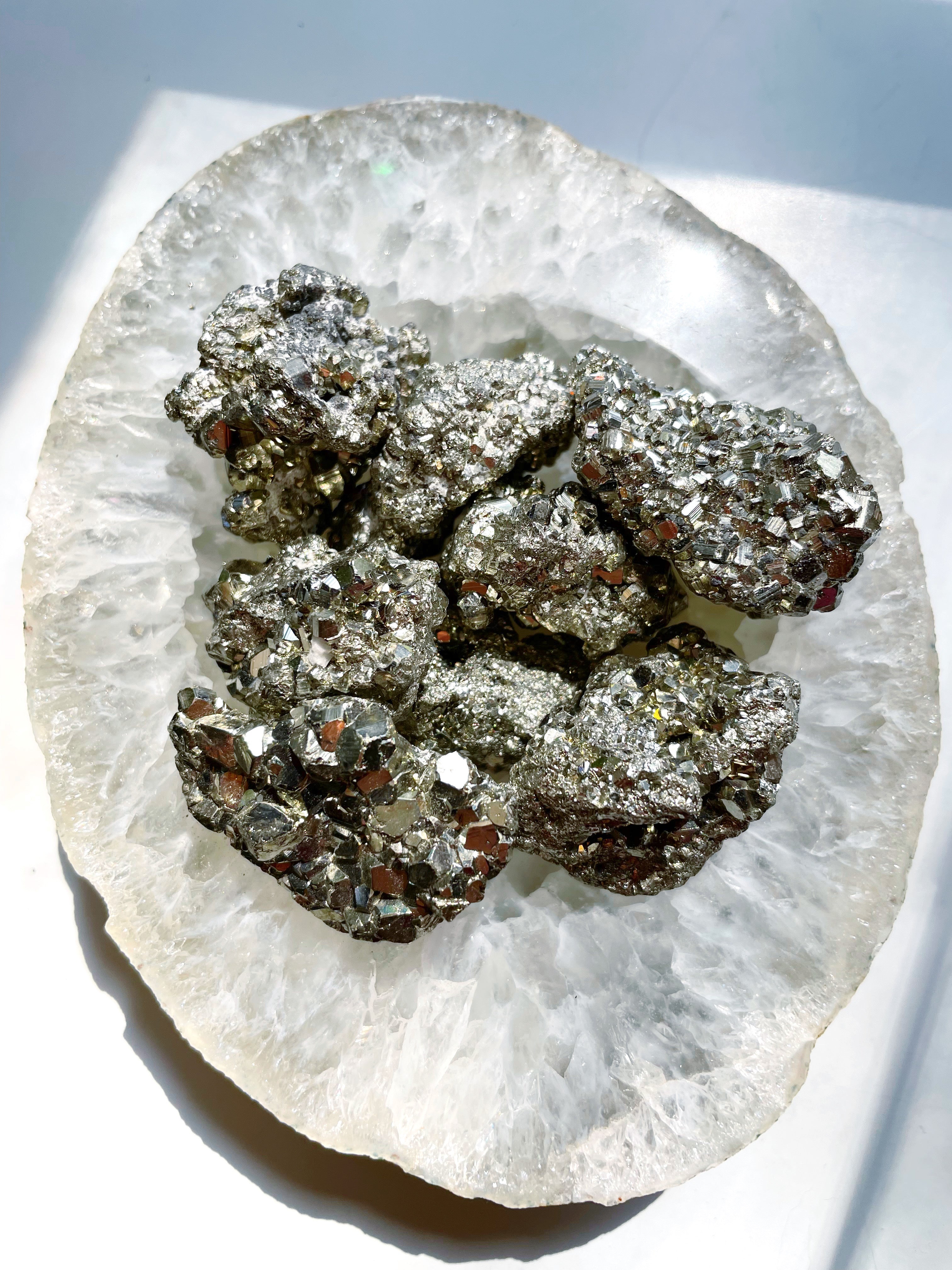Mini Pyrite Clusters - Baltic Mermaid