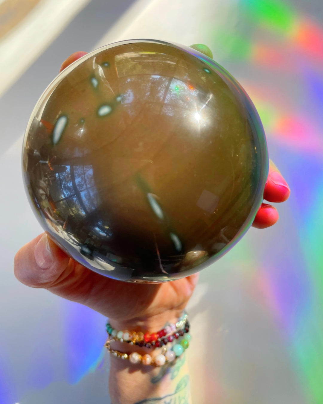 Polychrome Jasper Sphere - Large - Baltic Mermaid