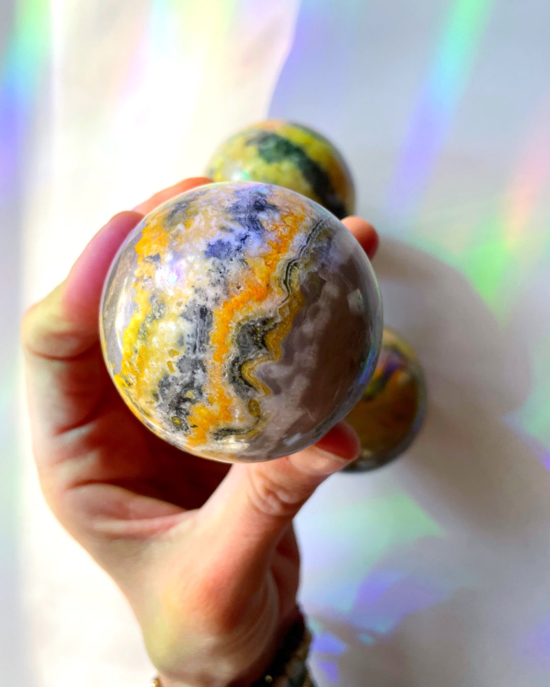 Bumblebee Jasper Sphere - Baltic Mermaid