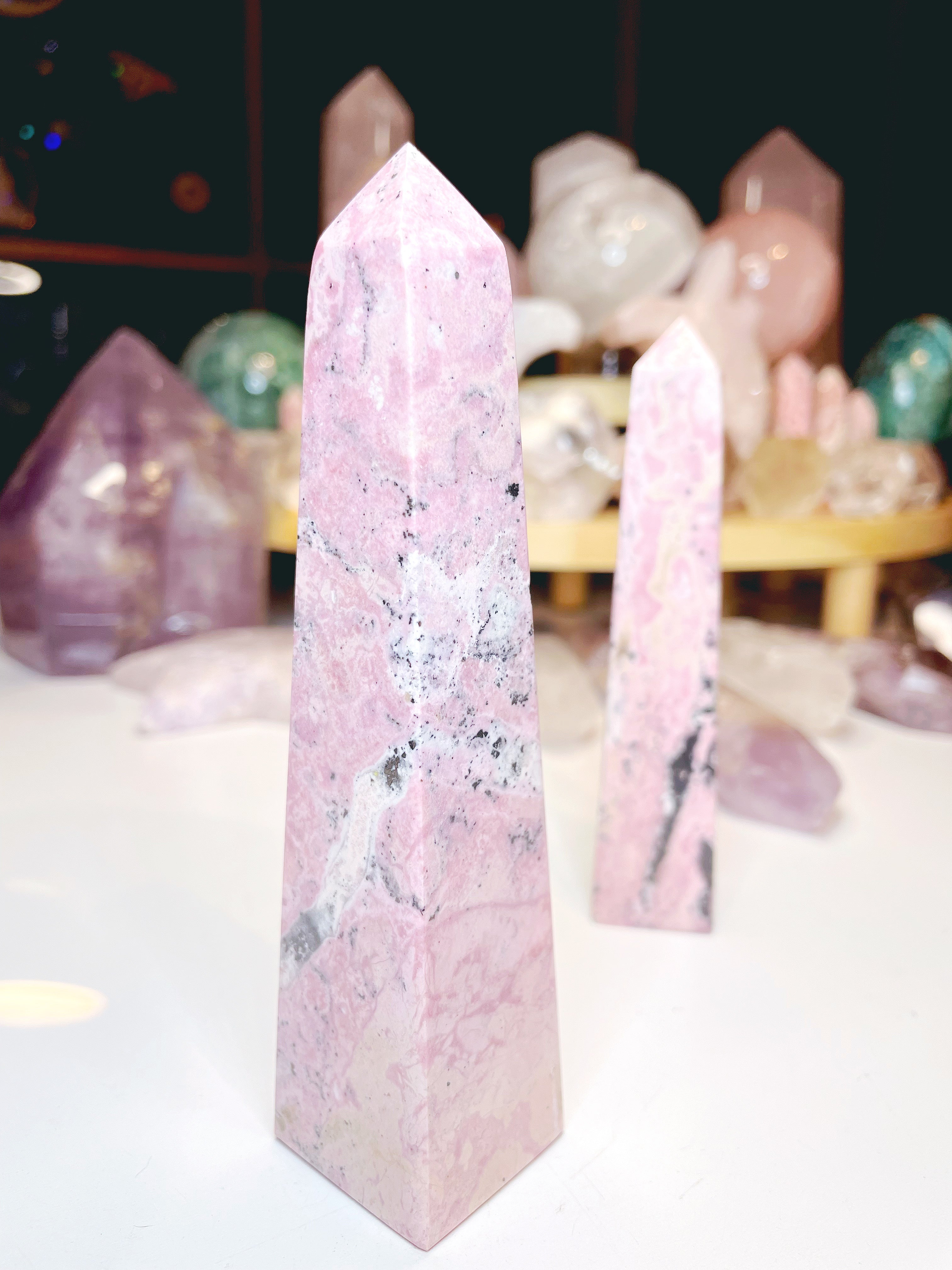 Rhodonite Obelisk - Baltic Mermaid