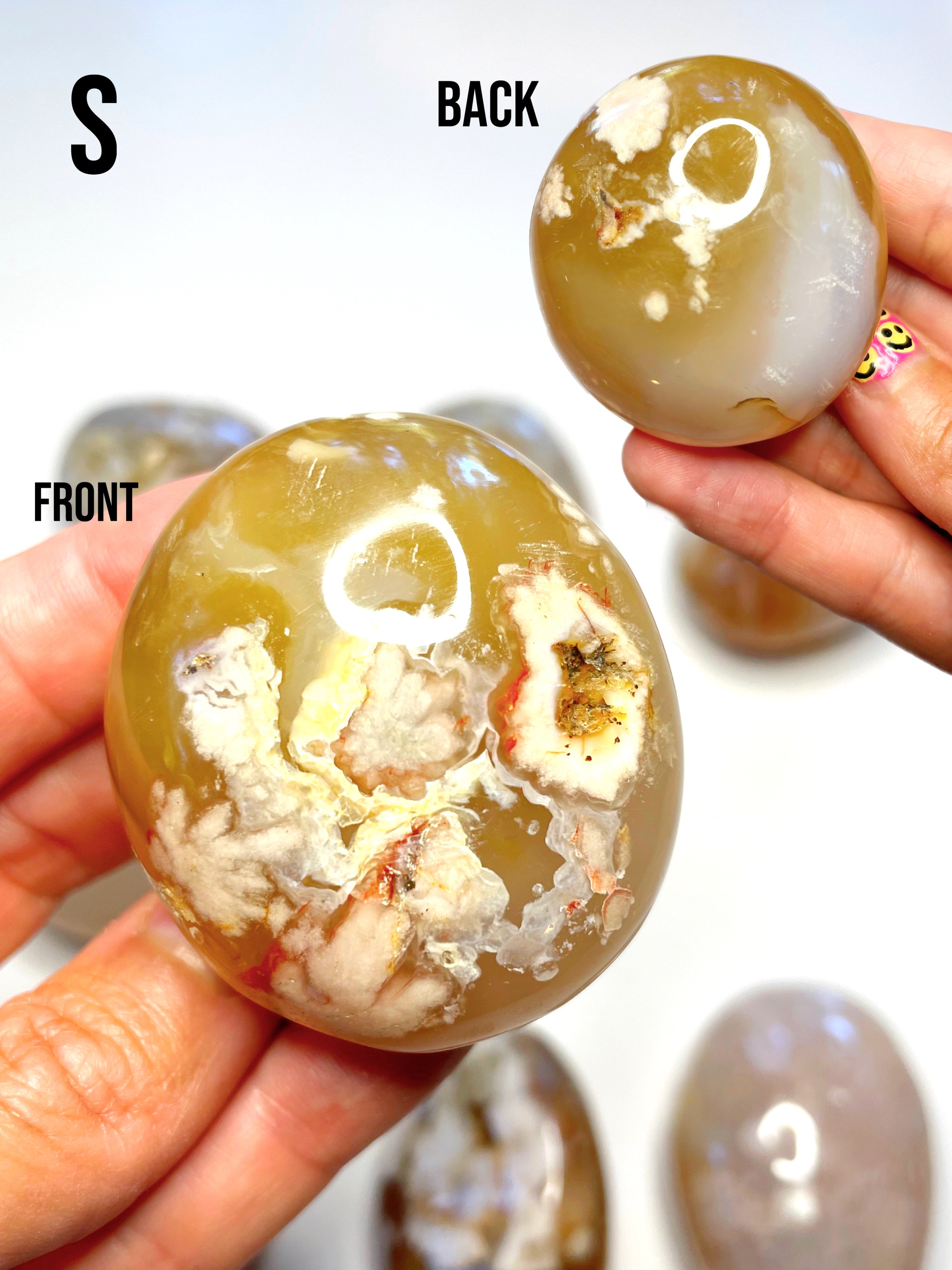 Flower Agate Palm Stones - Baltic Mermaid