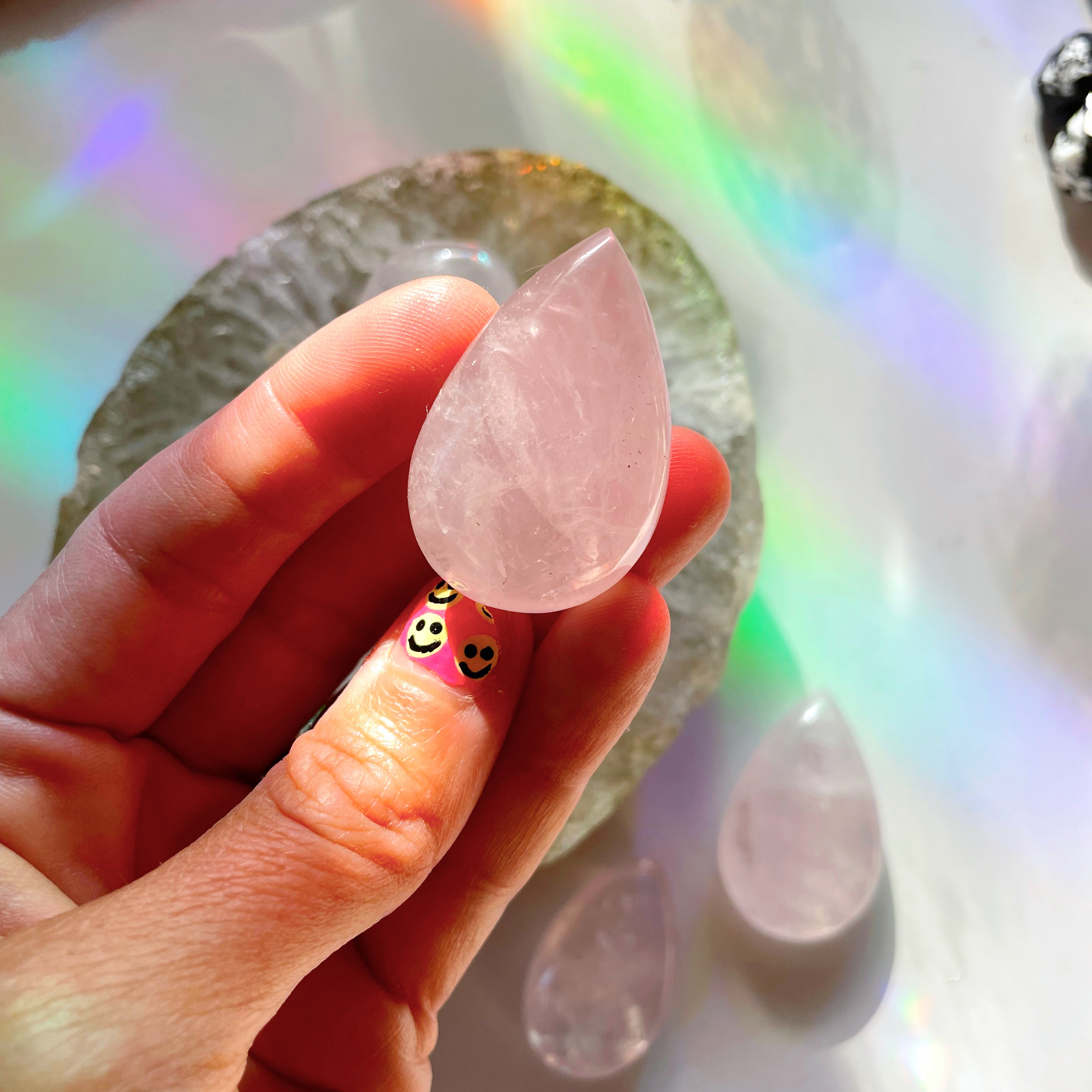 Rose Quartz Teardrop - Baltic Mermaid
