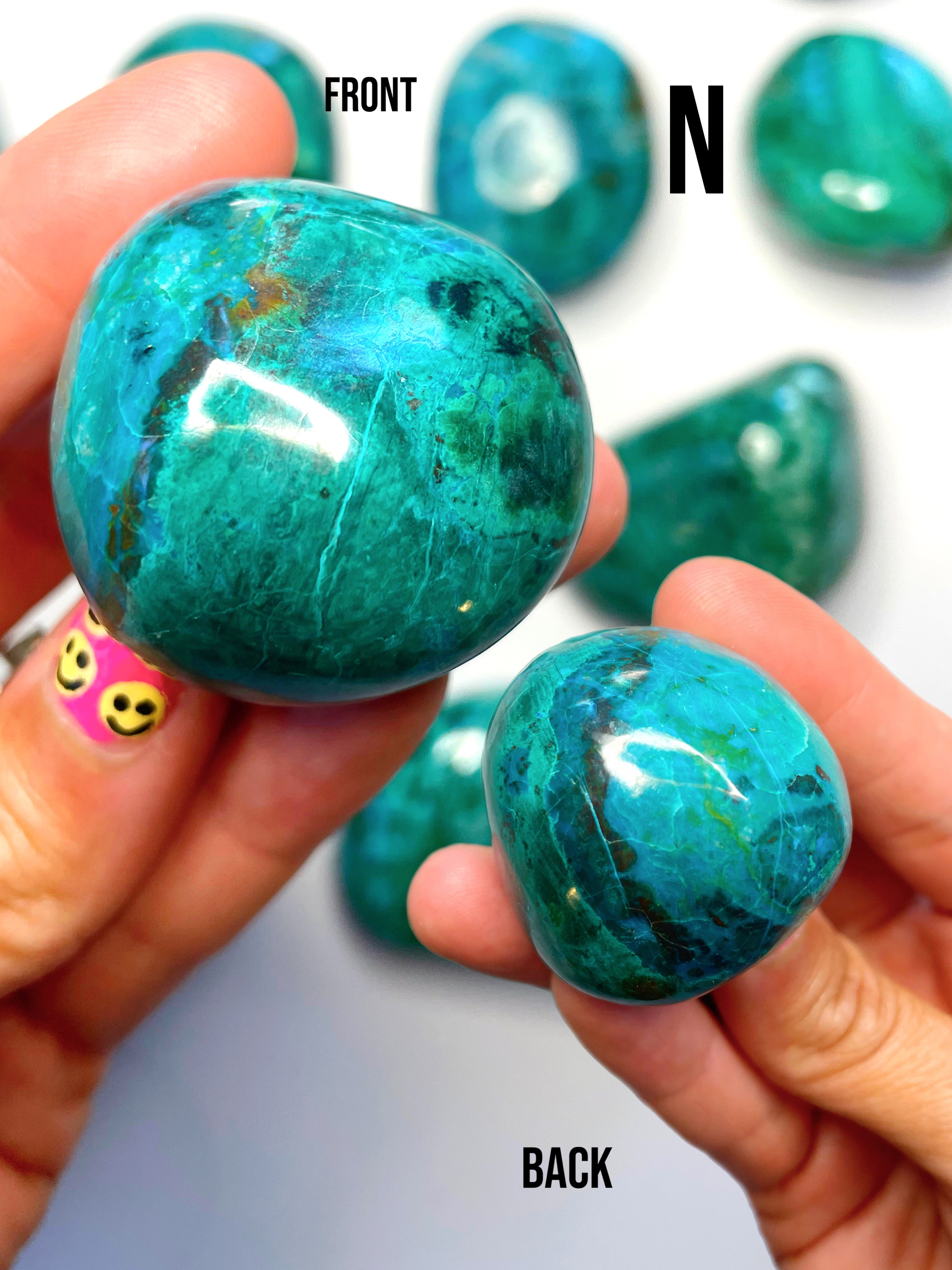 Chrysocolla Palm Stones/Large Tumbles - Baltic Mermaid