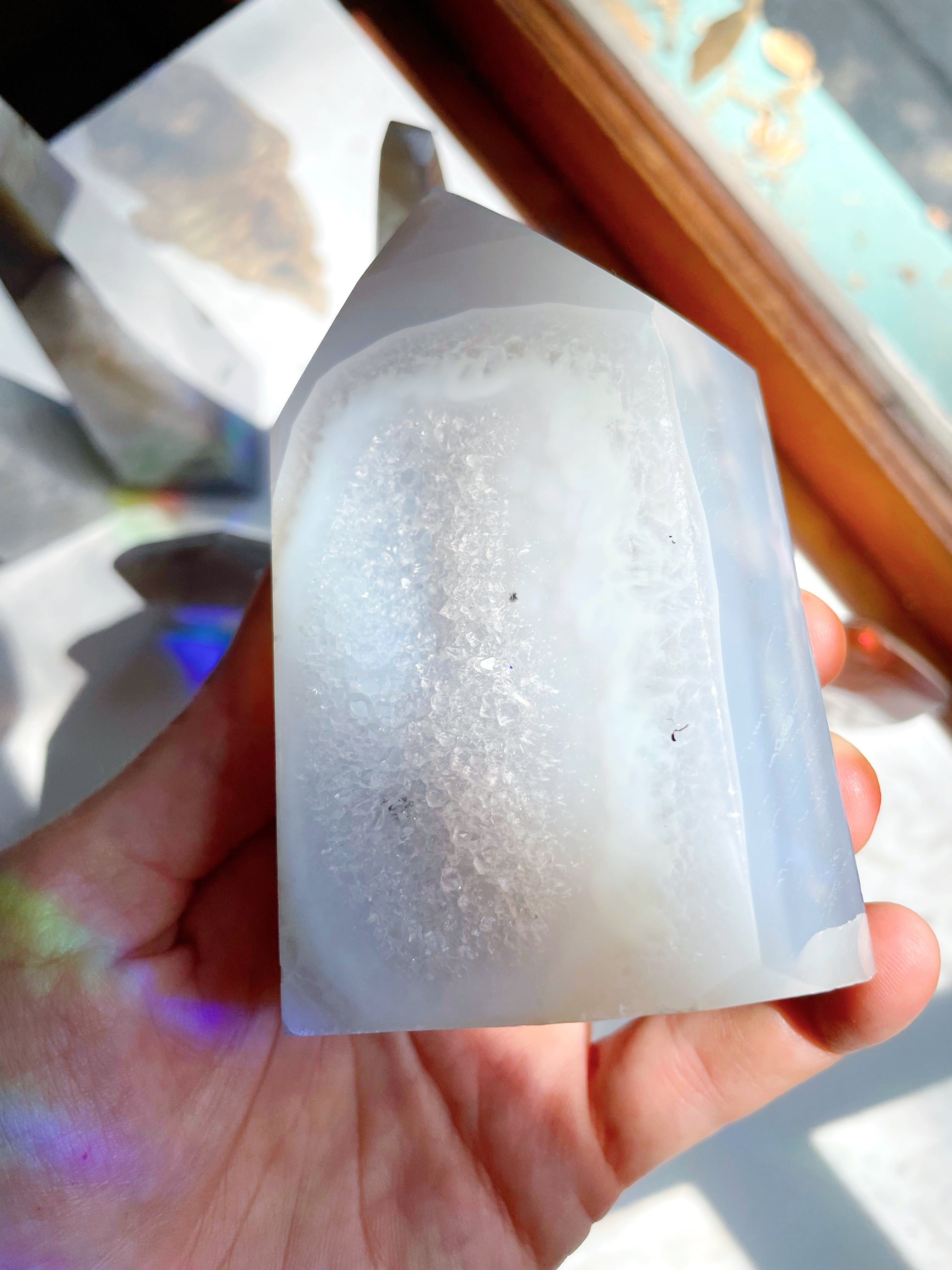 Druzy Agate Tower - Baltic Mermaid