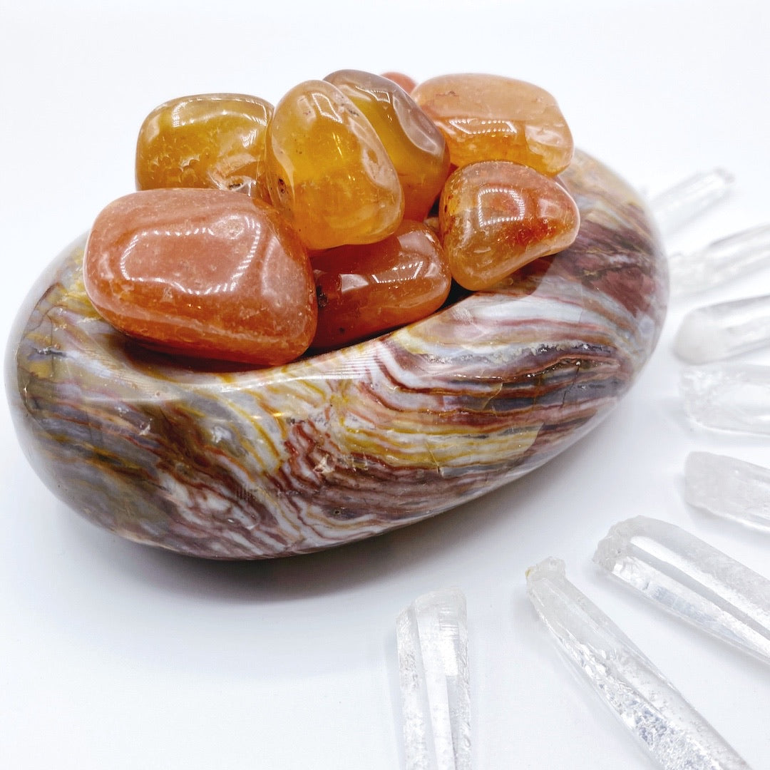 Carnelian Tumbled Stones - Baltic Mermaid
