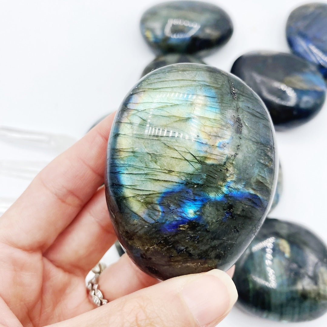 Labradorite Palm Stones - Baltic Mermaid