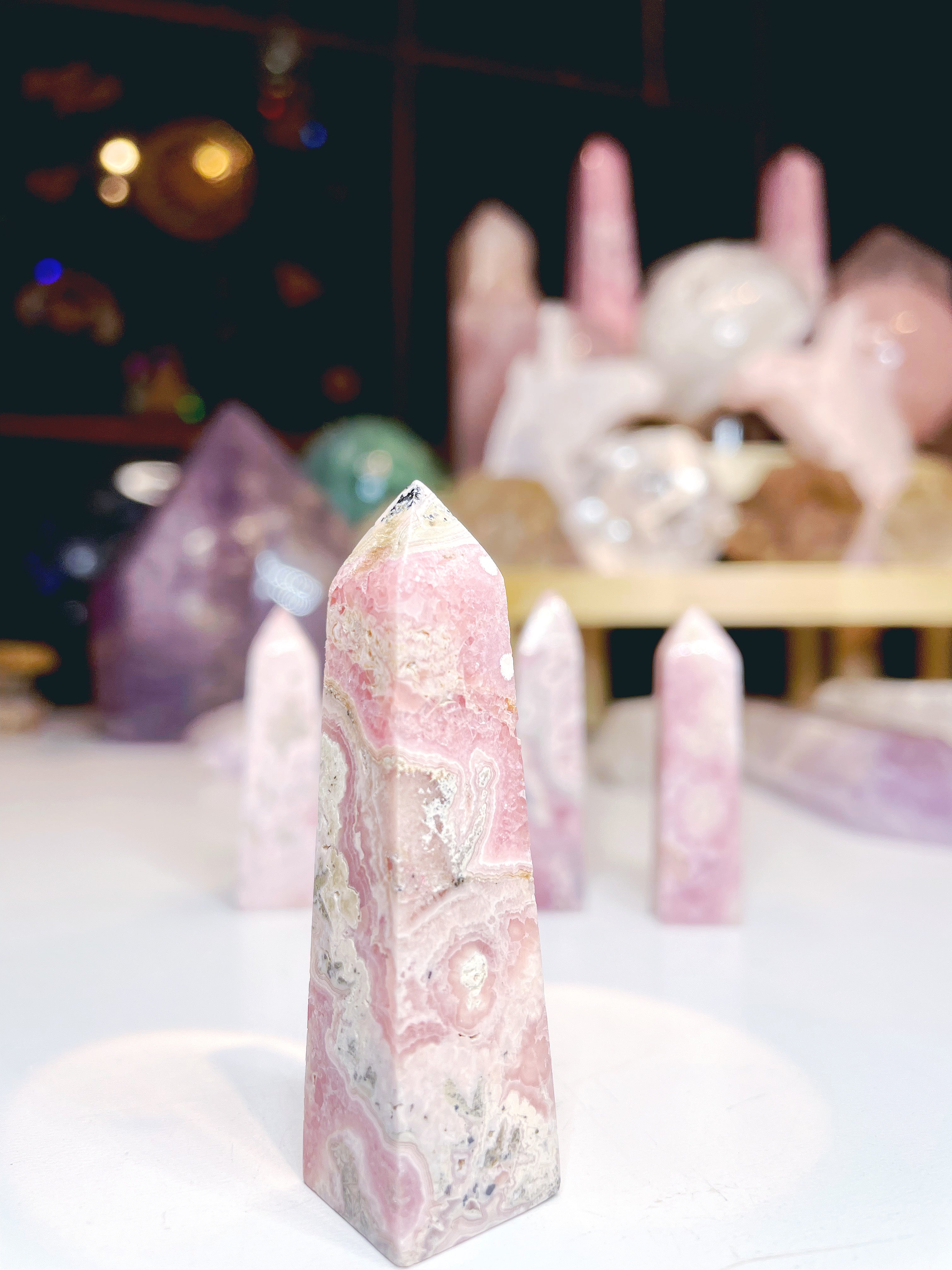 Rhodochrosite Obelisk - Baltic Mermaid