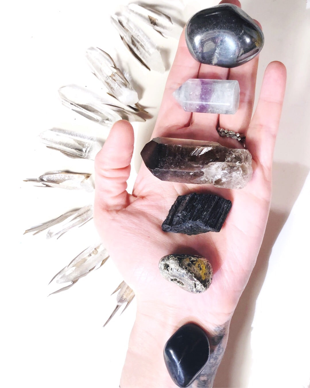 EMF Protection Crystal Set - Baltic Mermaid