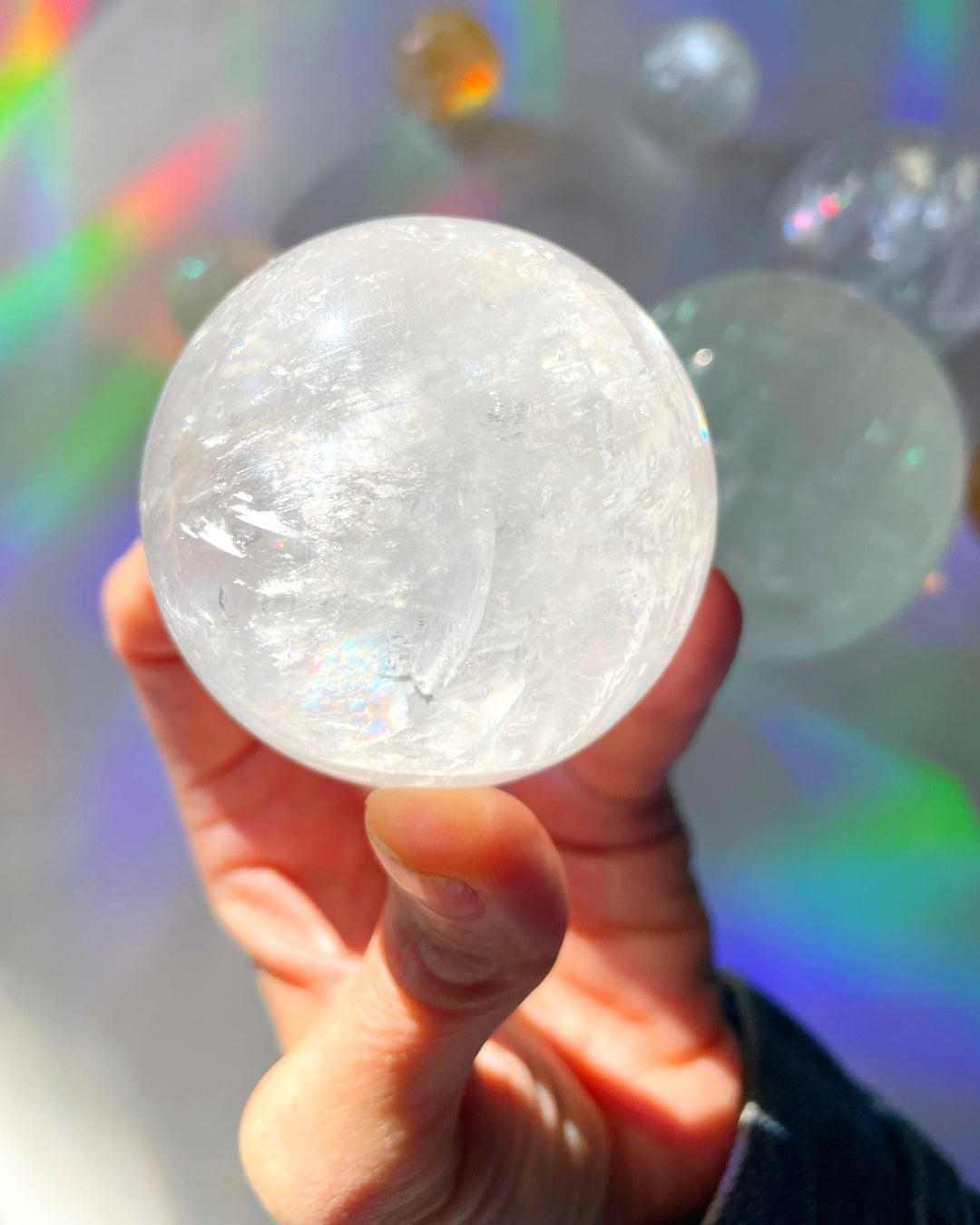 Optic Calcite Sphere AA - Baltic Mermaid