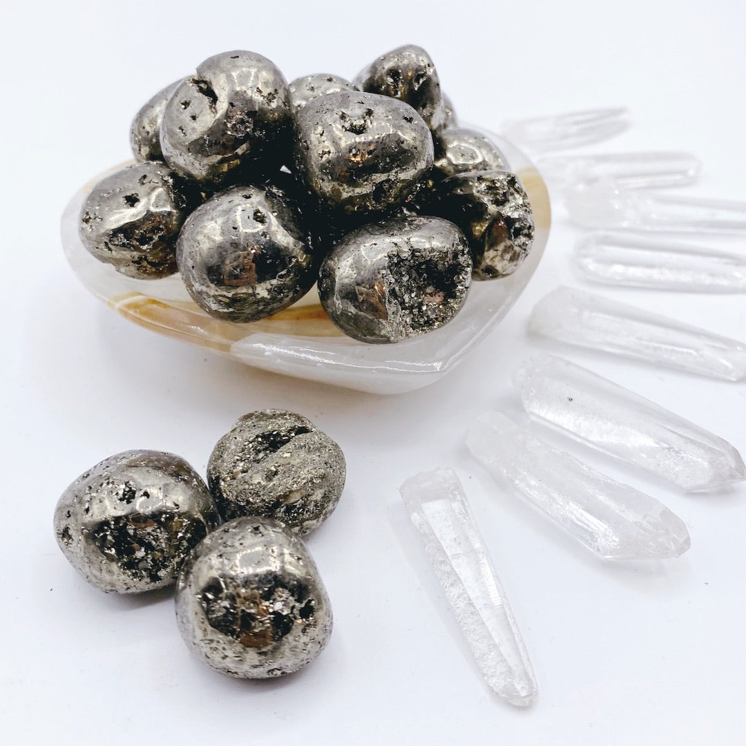 Pyrite Tumbled Stones - Baltic Mermaid